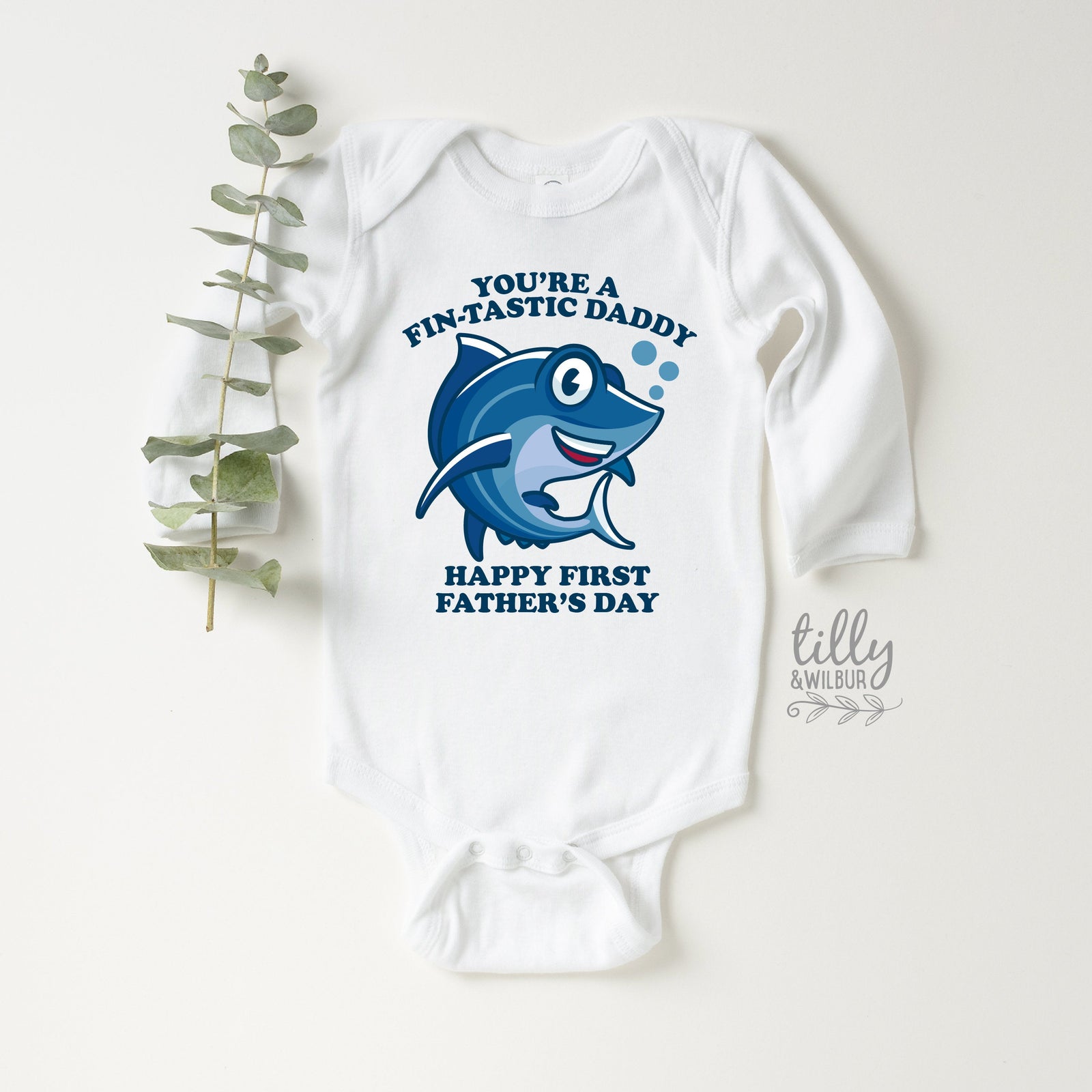 You're A Fin-Tastic Daddy Happy 1st Father's Day, Father's Day Bodysuit, Fathers Day Baby Outfit, First Fathers Day Baby Gift, Fishing Daddy