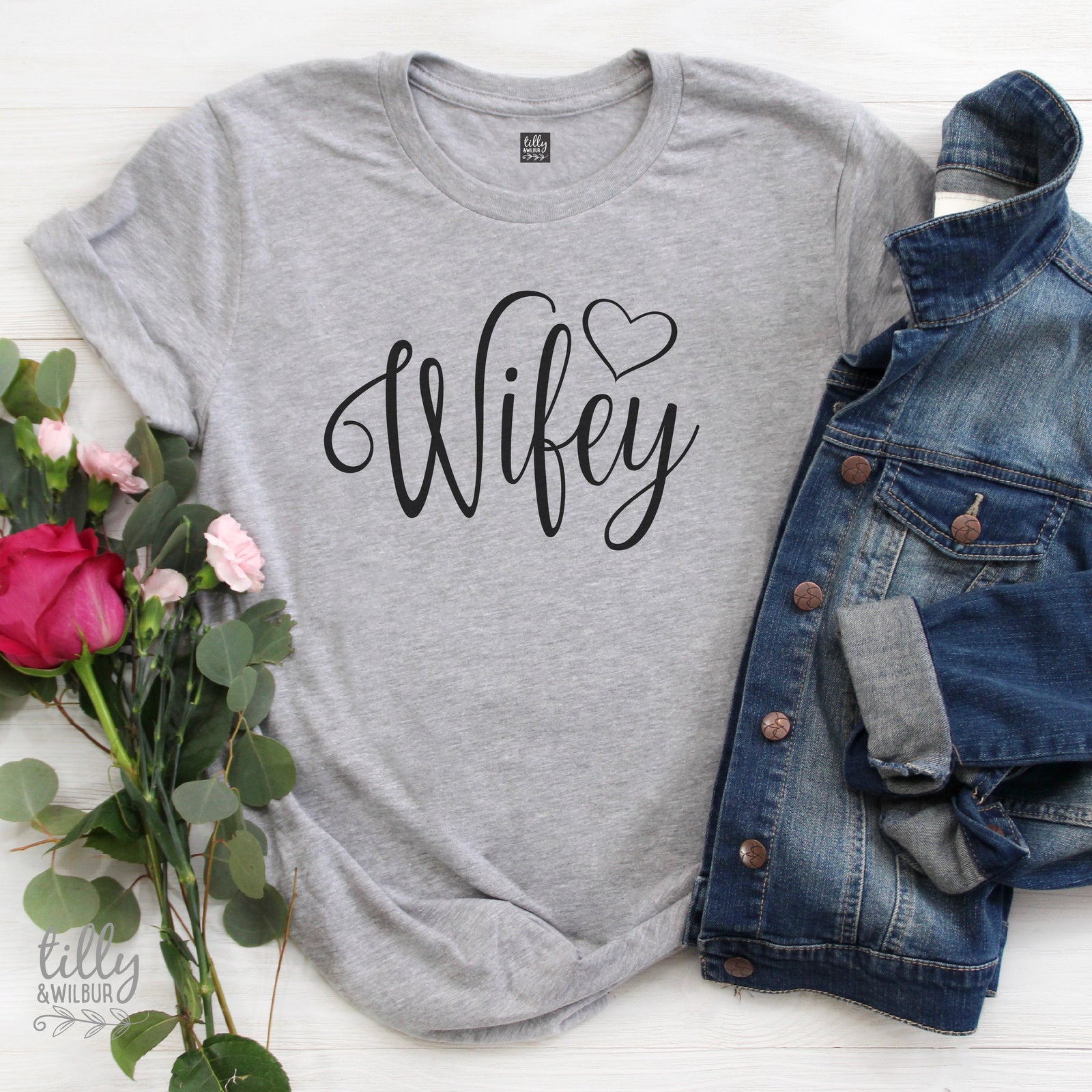 Wifey T-Shirt For New Brides, Wifey Tee, Newlyweds, New Wife Gift, Bride To Be Gift, Honeymoon T-Shirt, Wife Gift, Wedding Gift, Bride Gift