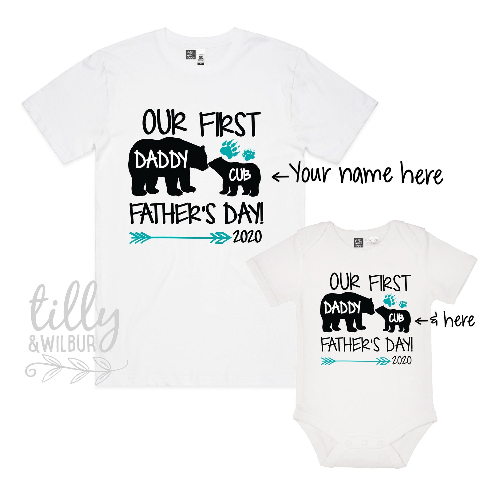 Our First Father's Day 2020 Matching Father's Day Outfits, Father Son Matching Shirts, Matching Daddy Baby Shirts, First 1st Father's Day