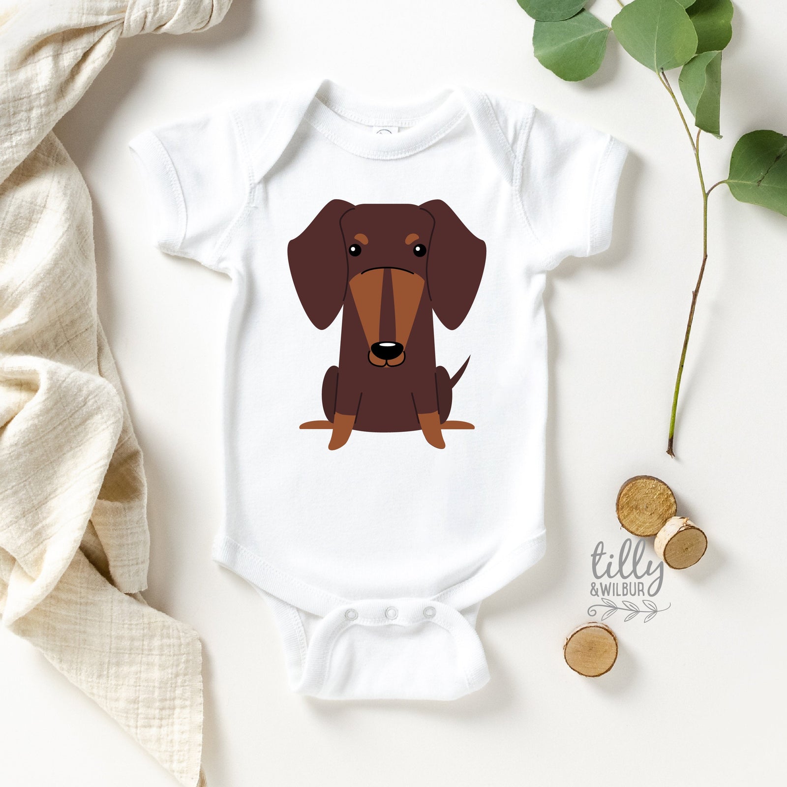 Dachshund Baby Bodysuit, Sausage Dog Baby Clothing, My Siblings Have Paws, Dachshund Baby Clothing, Dachshund Baby, Dachshund Baby Shower