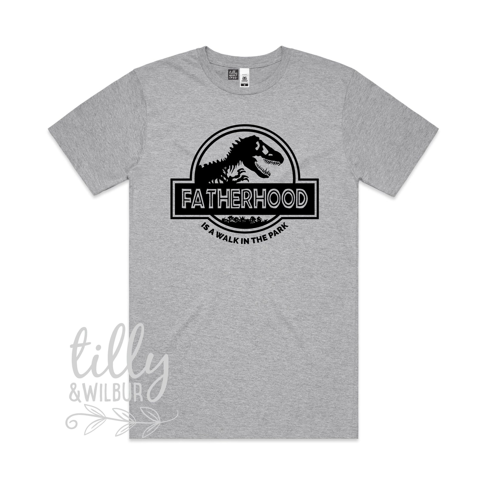 Fatherhood Is A Walk In The Park Men's T-Shirt, Father's Day Gift, Dad Gift, Jurassic Park T-Shirt, Dinosaur T-Shirt, Dad Birthday, Dino Tee