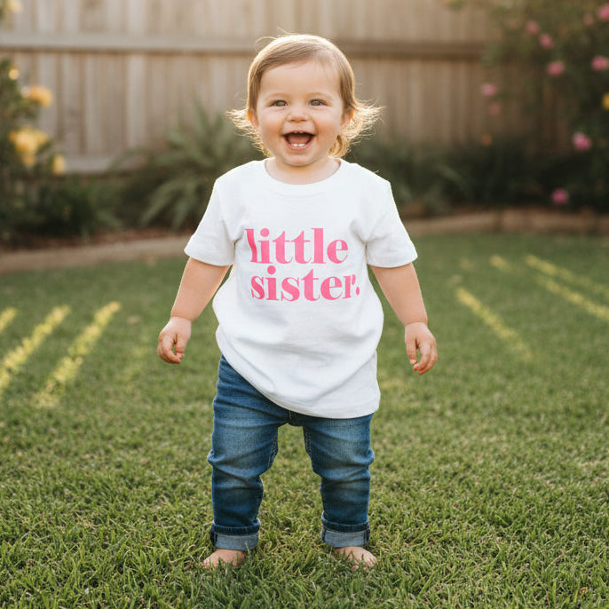 little sister baby bodysuit matching sibling outfit little brother sister shirt australia