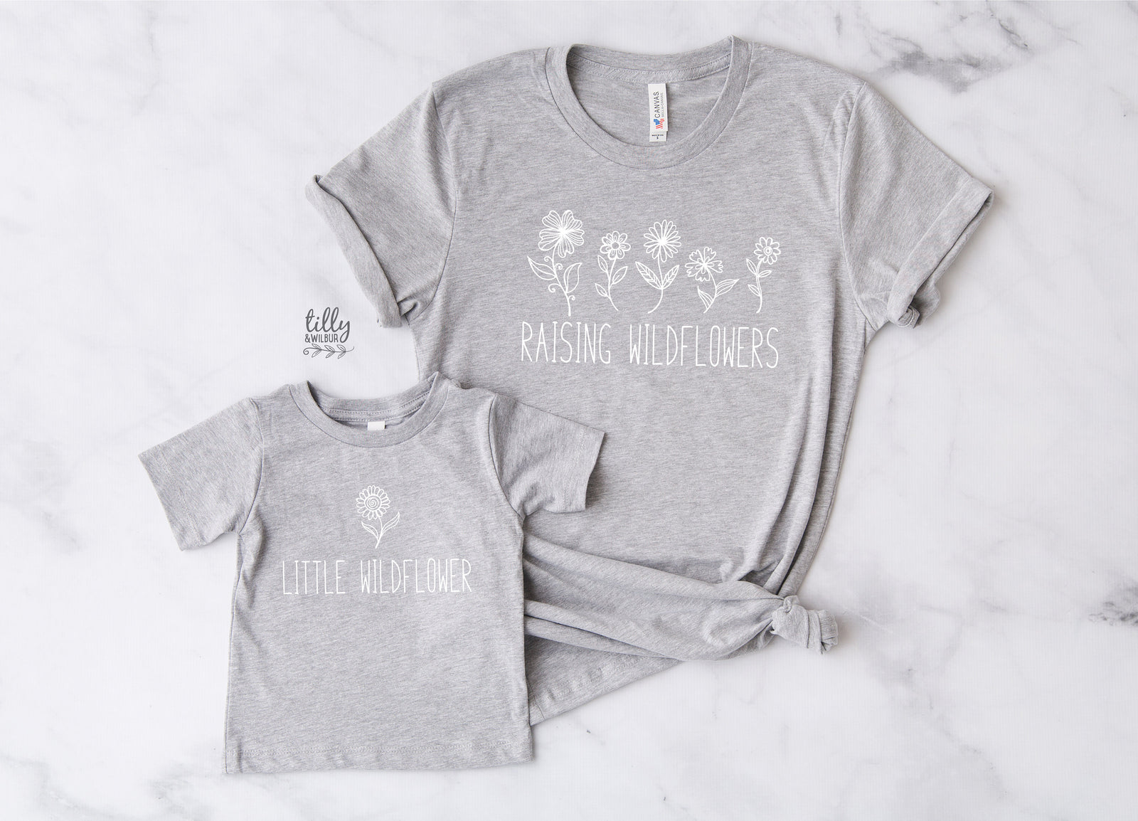 Raising Wildflowers T-Shirt, Little Wildflower T-Shirt, Mummy And Me Outfit, Matching Mummy And Me Shirt, Mum and Baby Shirts, Mother's Day