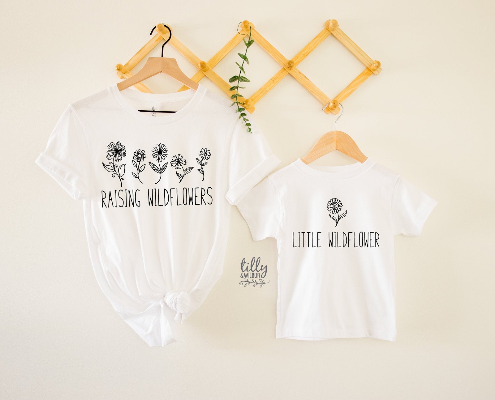 Raising Wildflowers T-Shirt, Little Wildflower T-Shirt, Mummy And Me Outfit, Matching Mummy And Me Shirt, Mum and Baby Shirts, Mother's Day