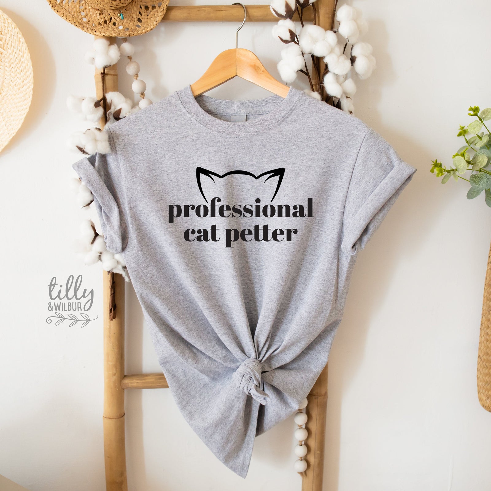 Professional Cat Petter T-Shirt, Funny Cat T-Shirt, Kitty Shirt, Kitten T-Shirt, I Love Cats T-Shirt, Animal Lover, Funny Women's T-Shirt