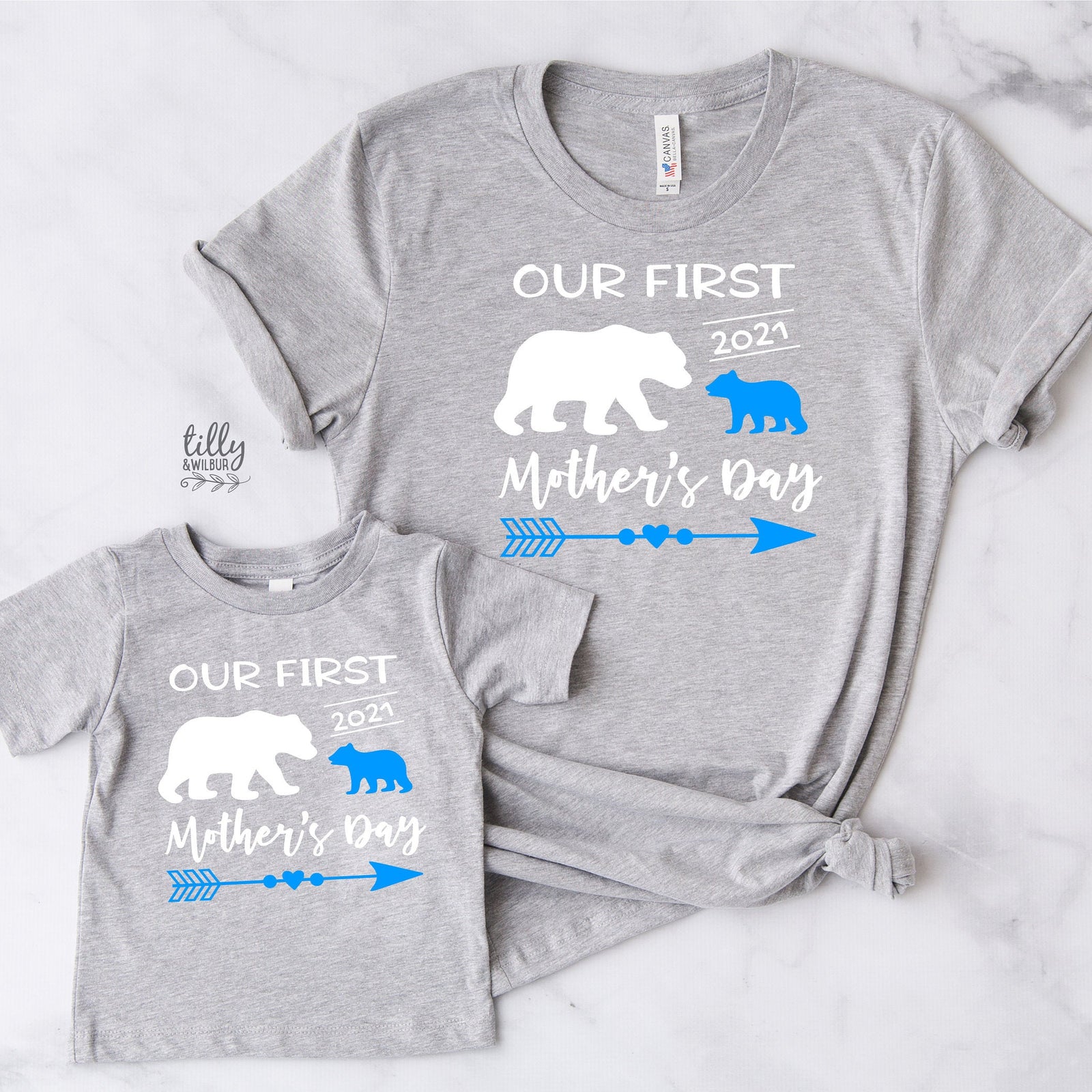 Our First Mother's Day 2021 Mother And Baby Matching Set, Mother's Day Gift, Mummy And Me Matching Outfits, 1st Mother's Day 2021 Gift