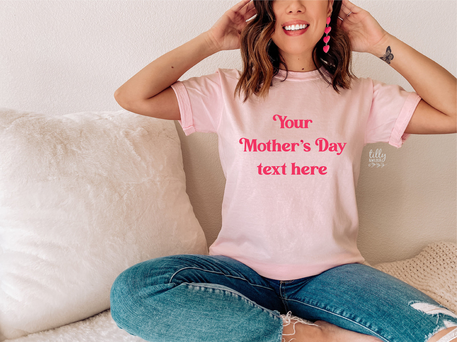 Mother's Day T-Shirt, Your Text Here Women's T-Shirt, Design Your Own T-Shirt, Custom Women's T-Shirt, Personalised Mother's Day Gift