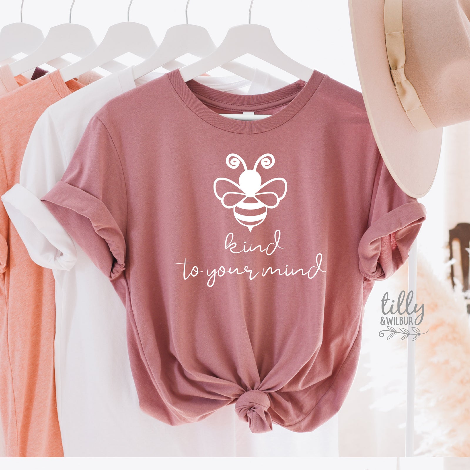Bee Kind To Your Mind Women's T-Shirt, Be Kind T-Shirt, Bee Kind Shirt, Kindness Matters Shirt, Inspirational Clothing, Kindness Clothing,