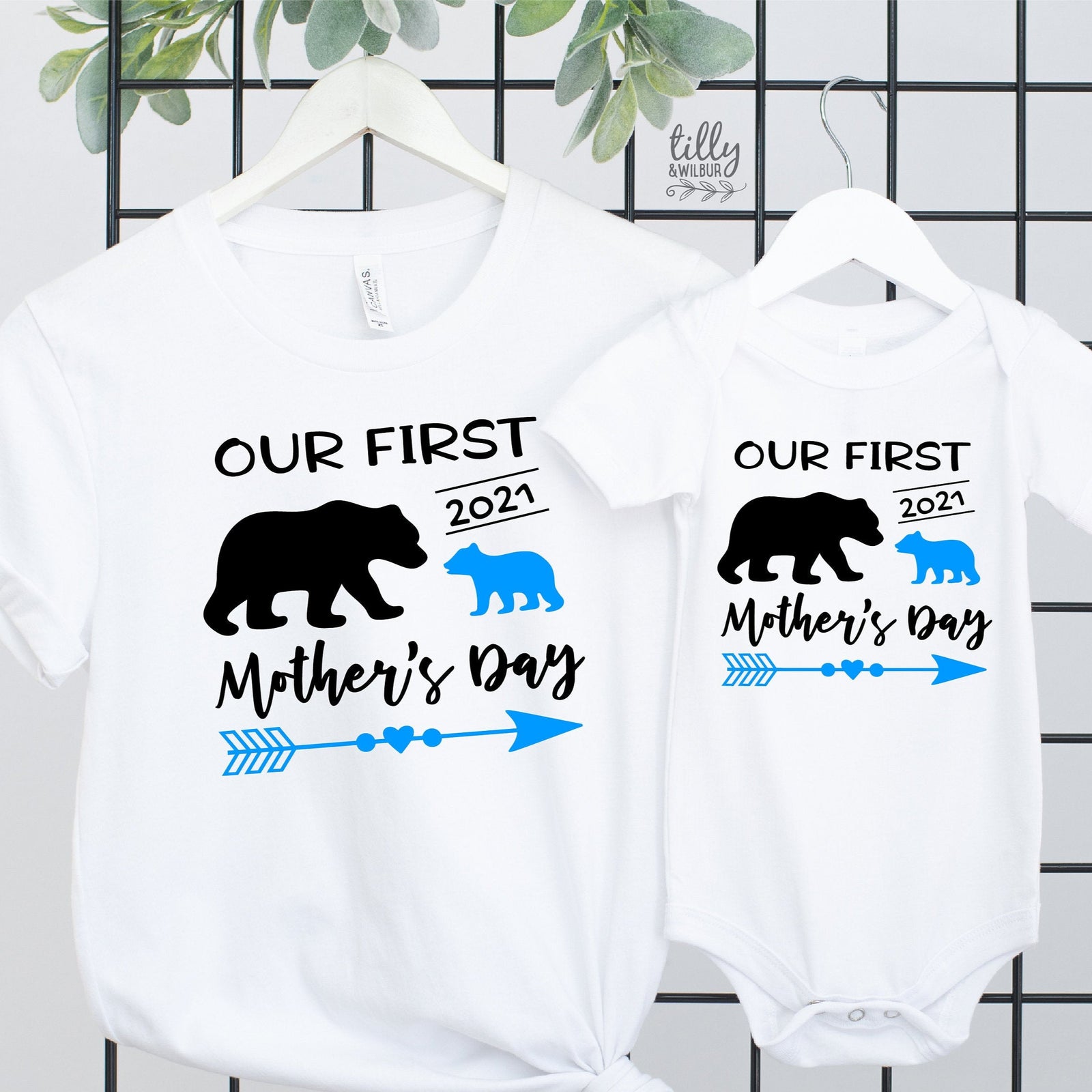 Our First Mother's Day 2021 Mother And Baby Matching Set, Mother's Day Gift, Mummy And Me Matching Outfits, 1st Mother's Day 2021 Gift