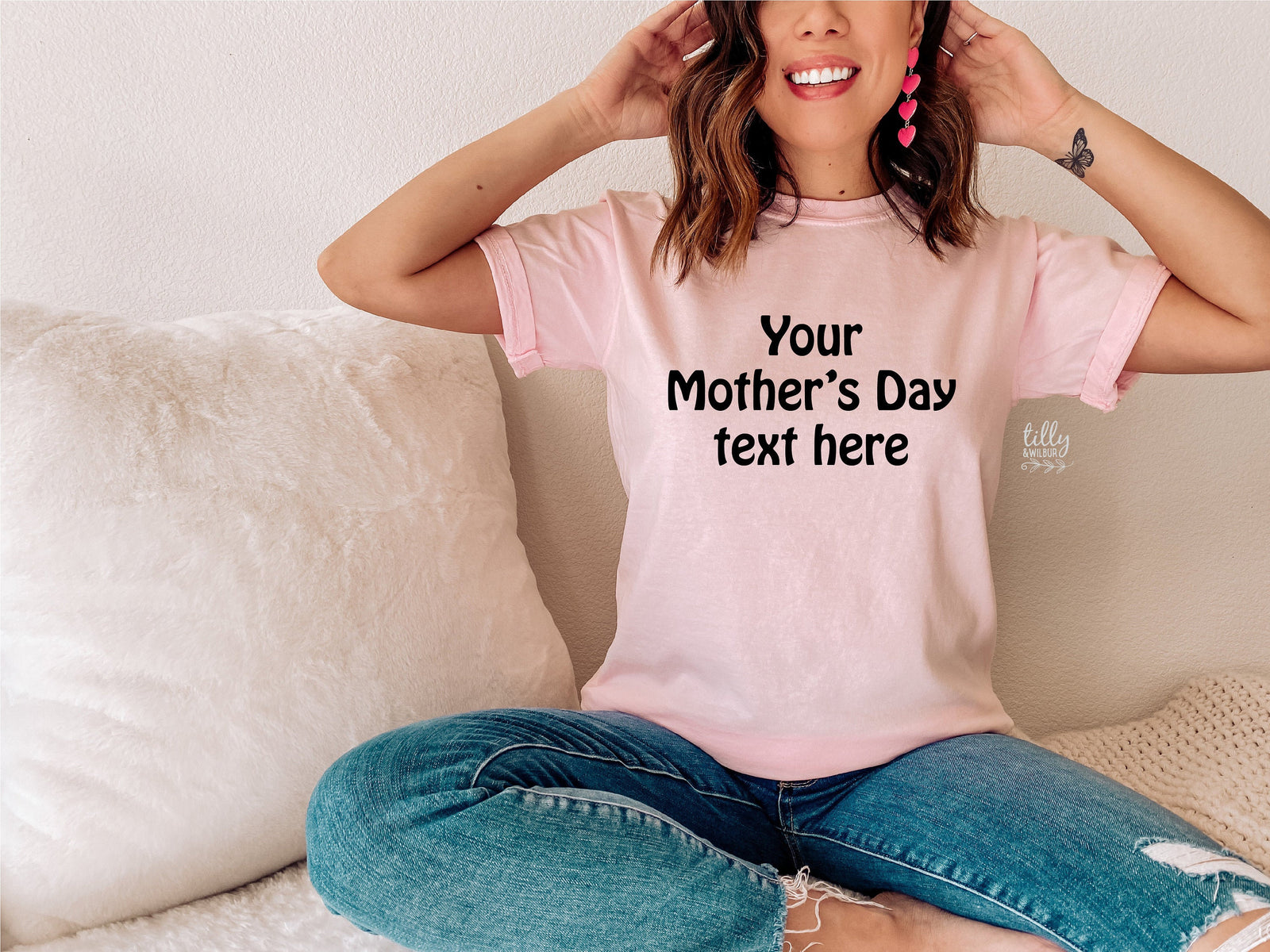 Mother's Day T-Shirt, Your Text Here Women's T-Shirt, Design Your Own T-Shirt, Custom Women's T-Shirt, Personalised Mother's Day Gift