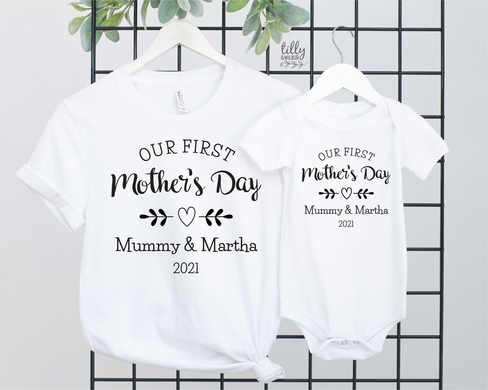 Our First Mother's Day 2021 Matching Outfits, Mother And Baby Mother's Day T-Shirts, Mothers Day Gift, Mummy & Me Matching, 1st Mother's Day