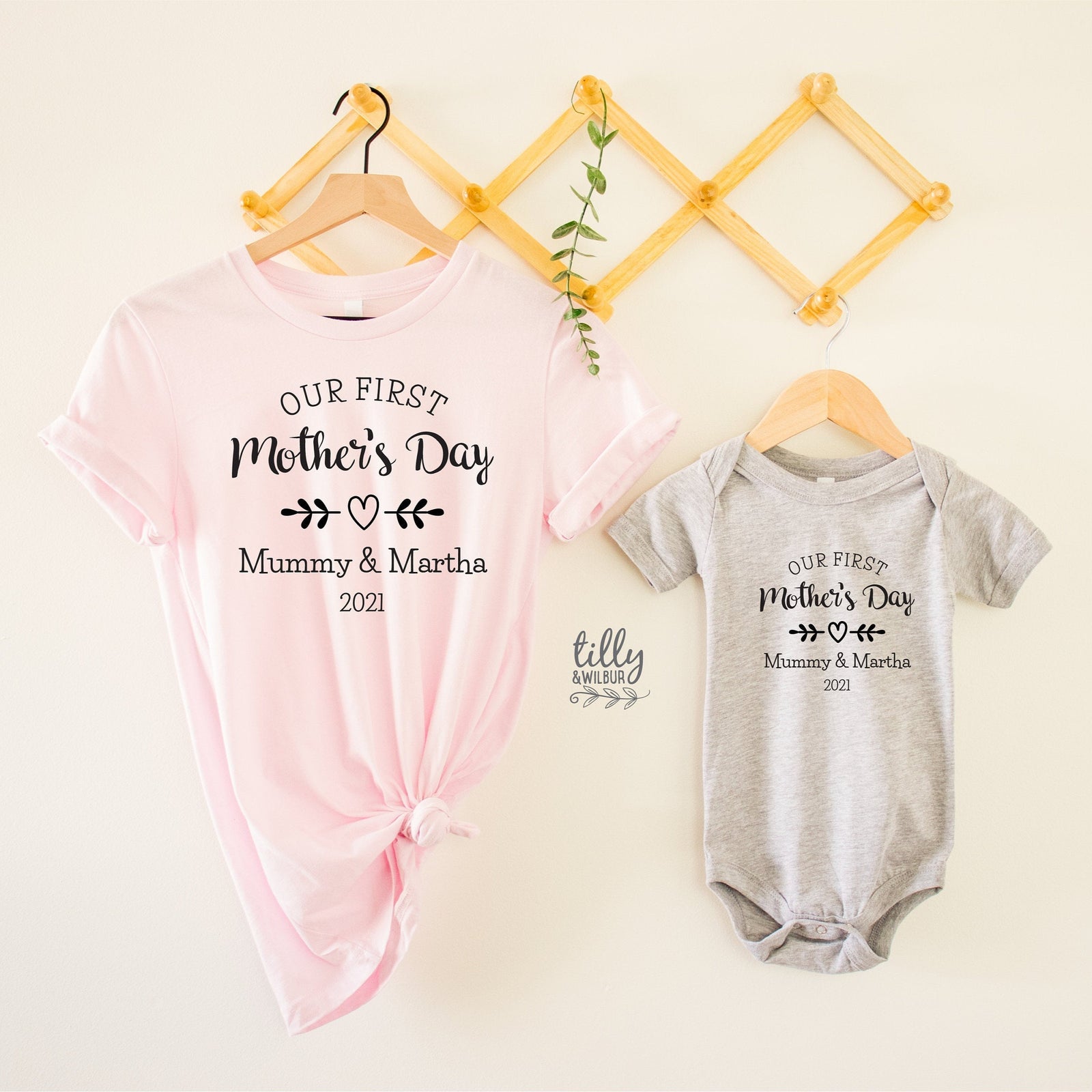 Our First Mother's Day 2021 Matching Outfits, Mother And Baby Mother's Day T-Shirts, Mothers Day Gift, Mummy & Me Matching, 1st Mother's Day
