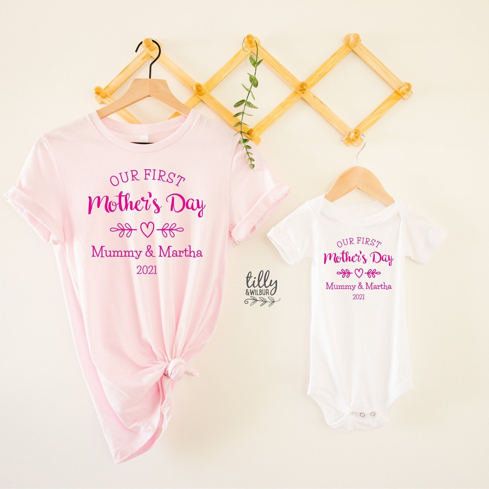 Our First Mother's Day 2021 Matching Outfits, Mother And Baby Mother's Day T-Shirts, Mothers Day Gift, Mummy & Me Matching, 1st Mother's Day