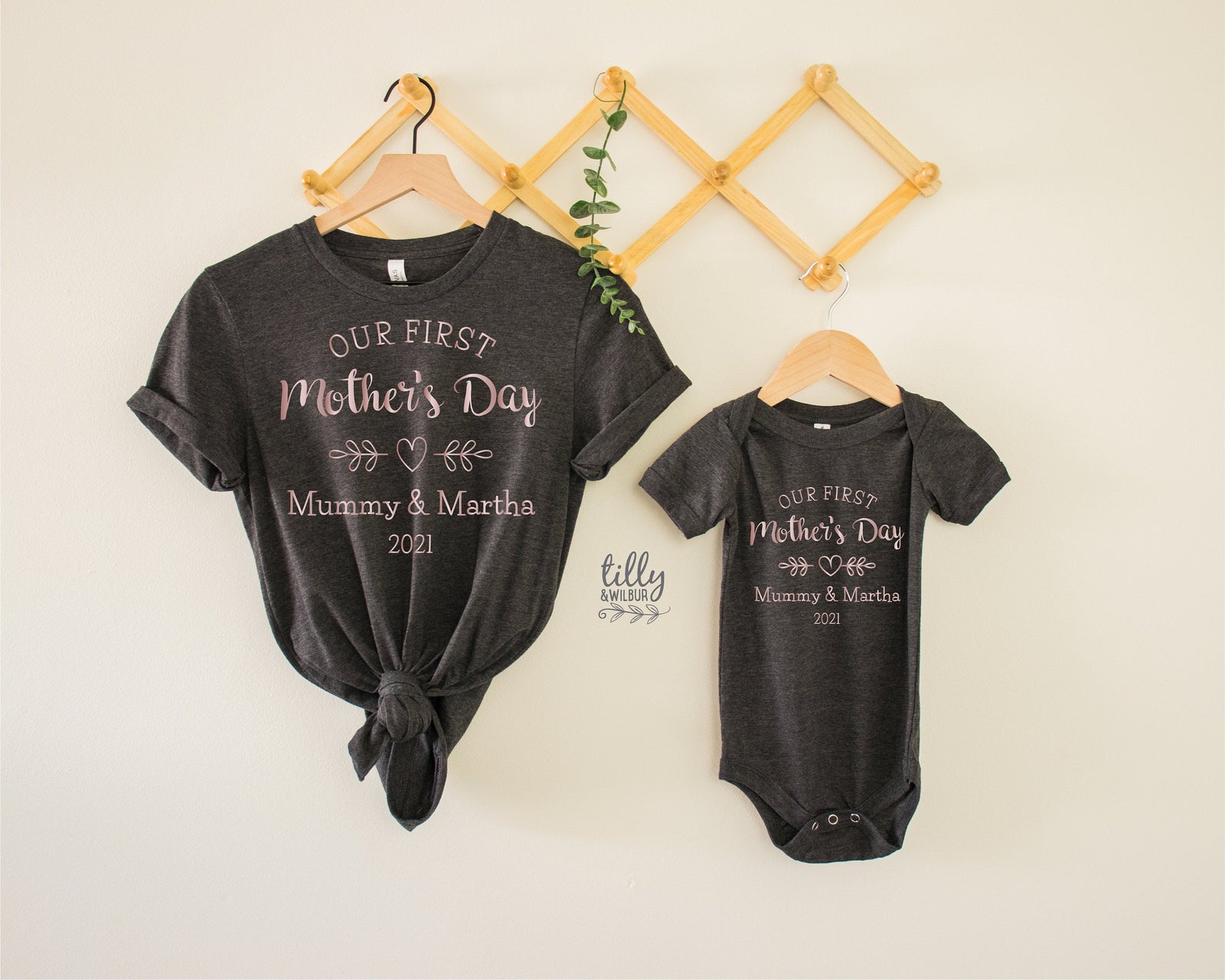 Our First Mother's Day 2021 Matching Outfits, Mother And Baby Mother's Day T-Shirts, Mothers Day Gift, Mummy & Me Matching, 1st Mother's Day