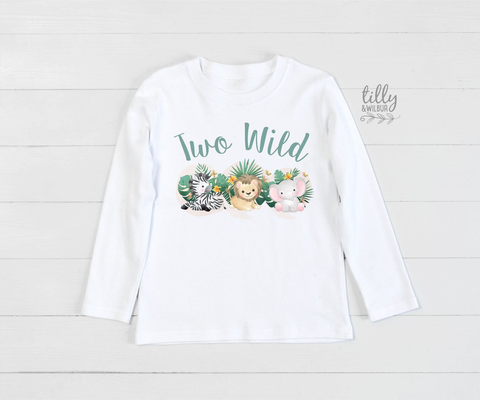 Two Wild Kids Birthday T-Shirt, Two Wild Birthday, 2 Year Old Girl, Second Birthday Gift, 2nd Birthday Present, 2nd Birthday Outfit, Boy 2