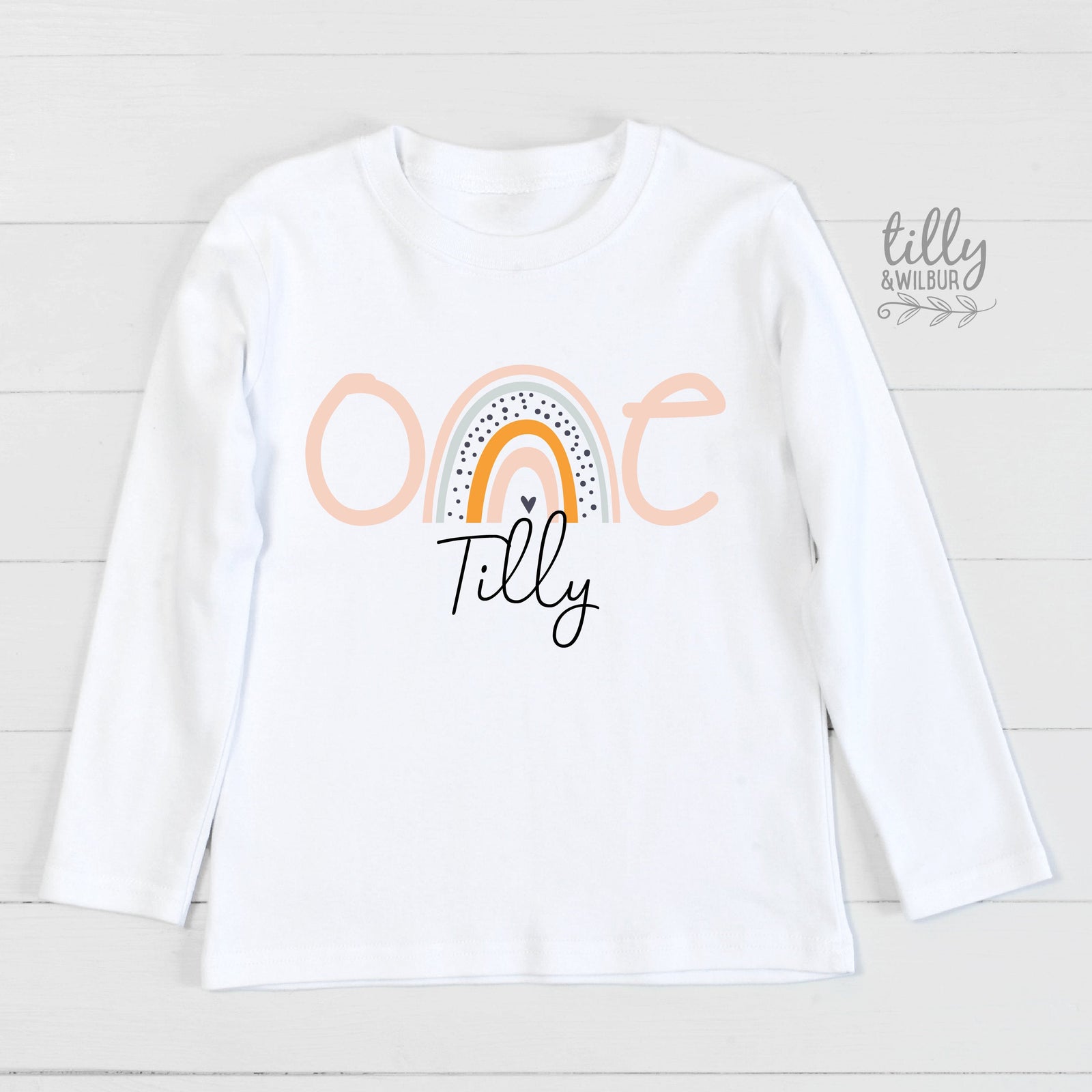 1st Birthday T-Shirt, One Birthday Shirt, First Birthday Tee For Girls, 1st Birthday Outfit, Birthday Girl, Rainbow One T-Shirt, Girls Gift