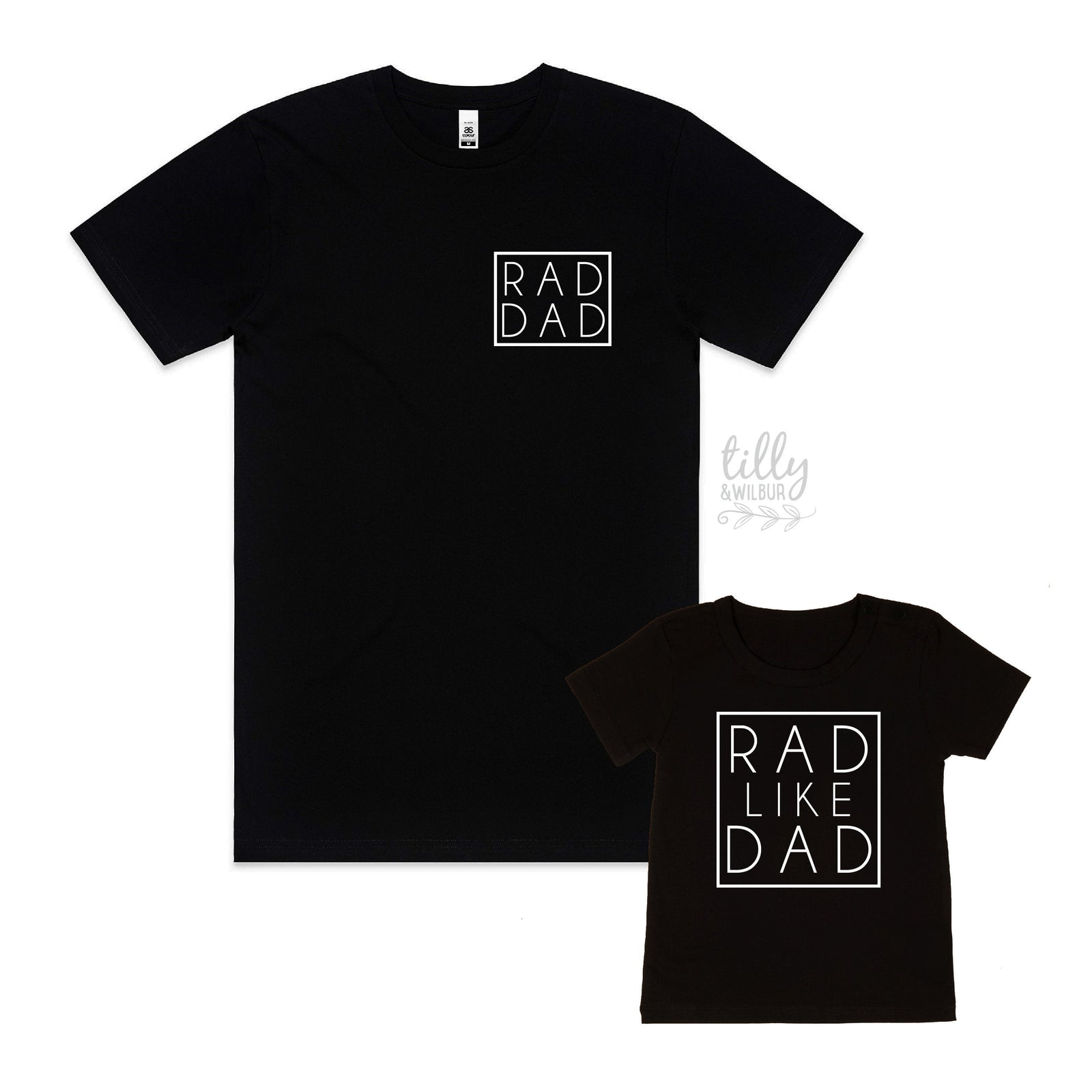 Rad Dad T-Shirt, Rad Like Dad T-Shirt, Father's Day Gift, Matching Father Son, Daddy Daughter Shirts, Mens Shirt Gift, New Dad, Newborn Gift