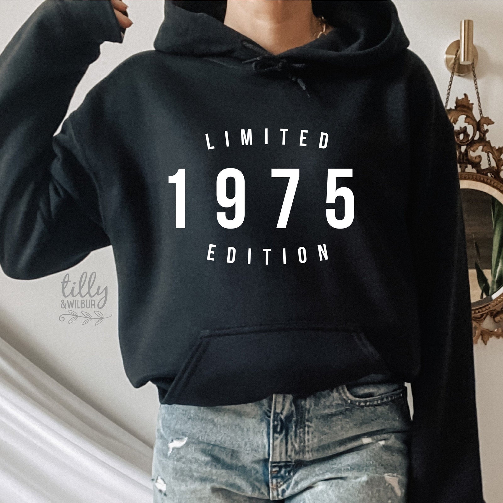 Limited Edition Birthday Hoodie With Personalised Year, Limited Edition Jumper, Personalised Birthday Sweatshirt, Women's Birthday Sweater