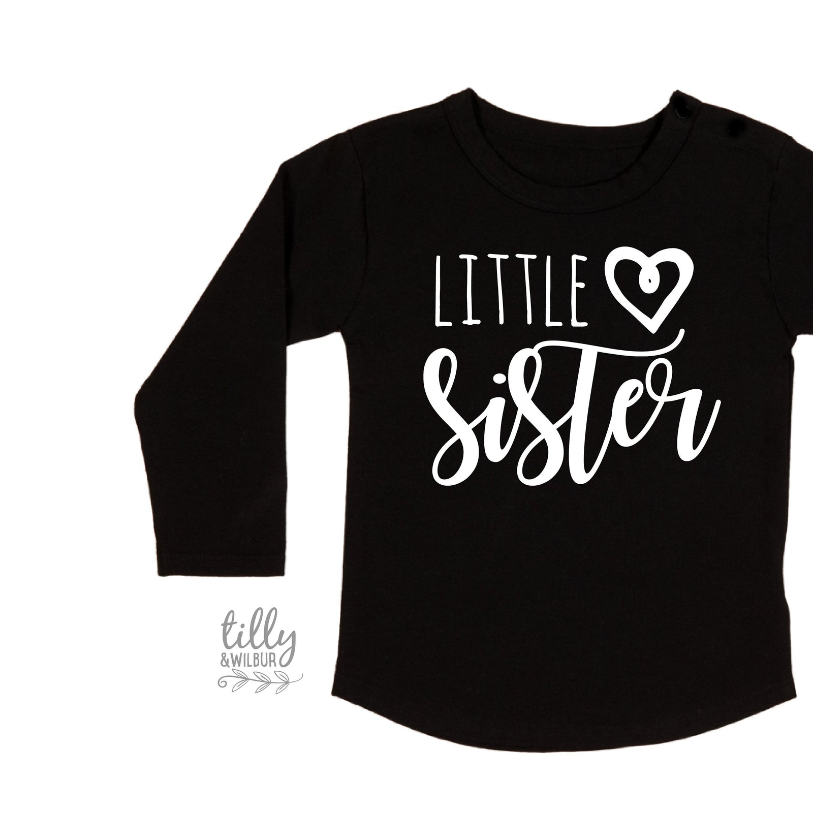 Little Sister T-Shirt, Matching Sister Outfits, Sibling T-Shirts, Matching Big Sister Little Sister T-Shirts, New Baby Sister Gift, Newborn