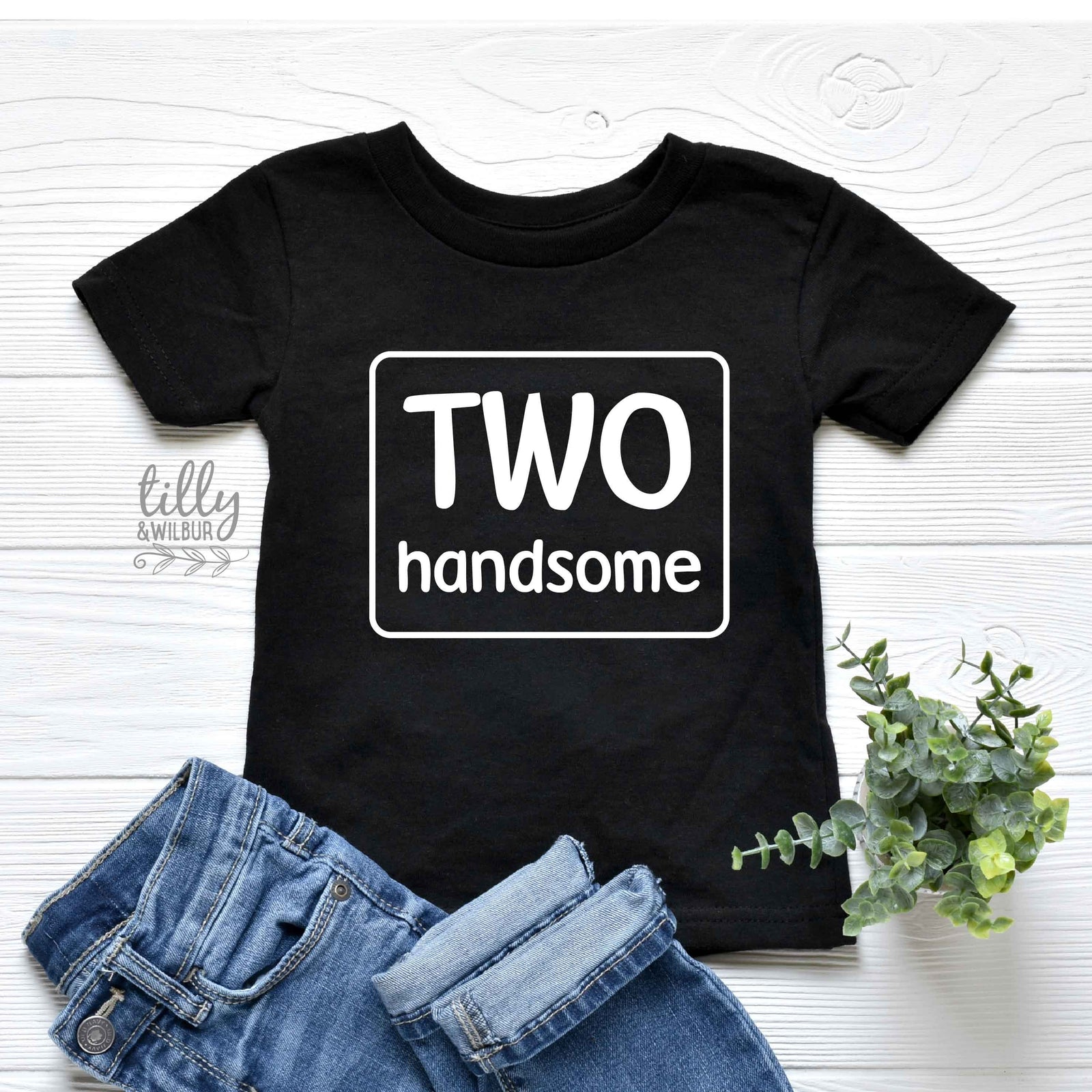 Two Handsome Birthday T-Shirt, 2nd Birthday T-Shirt, 2nd Second Birthday Tee, Two Birthday Gift, Boys 2nd Birthday, Boys Birthday T-Shirt
