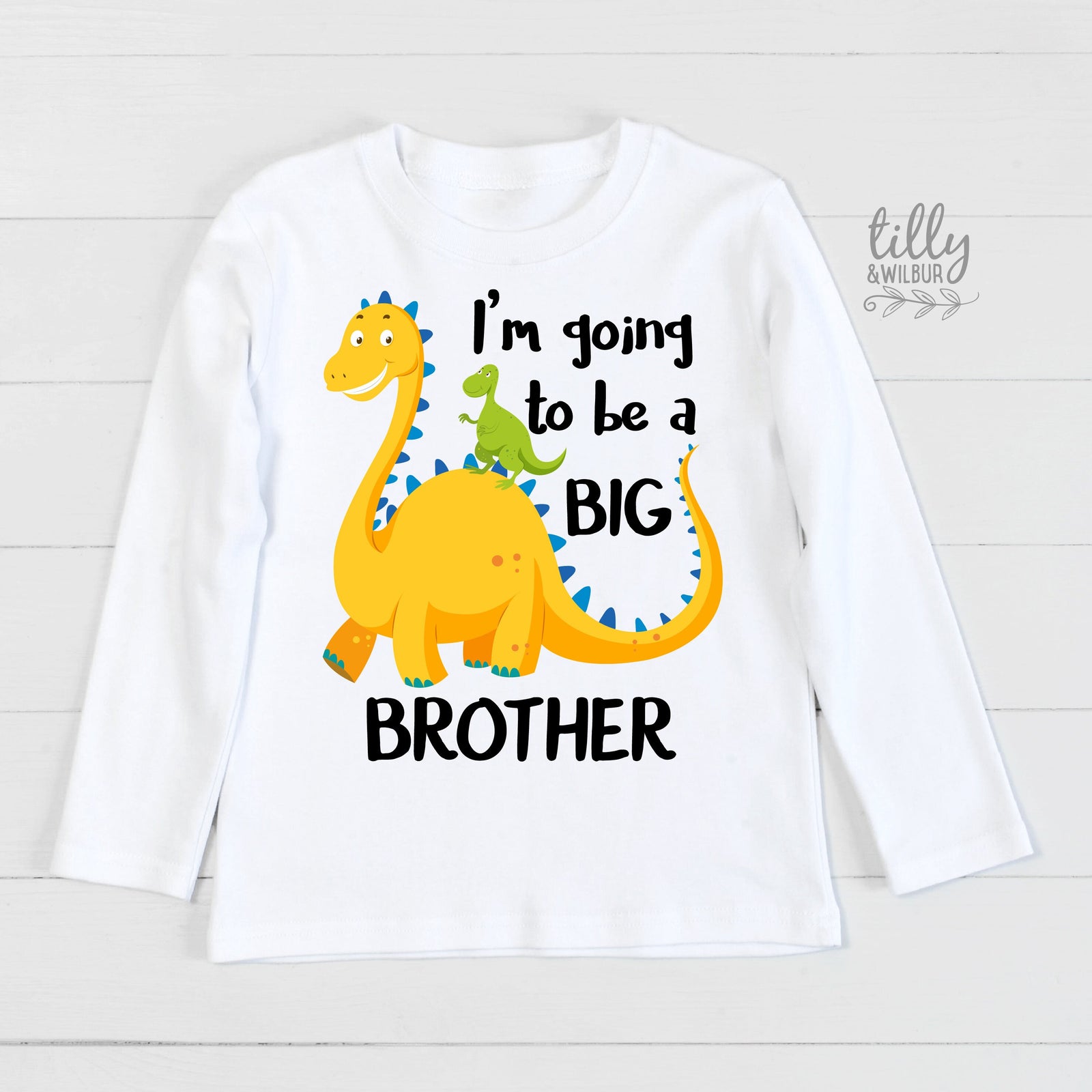 Big Brother T-Shirt, Promoted To Big Brother T-Shirt, Big Brothersaurus T-Shirt, Dinosaur T-Shirt, I'm Going To Be A Big Brother T-Shirt