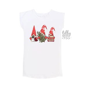 Gnome Dress, Christmas Dress, Matching T-Shirts, Matching Christmas Shirts, Matching Gnome T-Shirts, Matching Christmas Family Shirts, Xmas