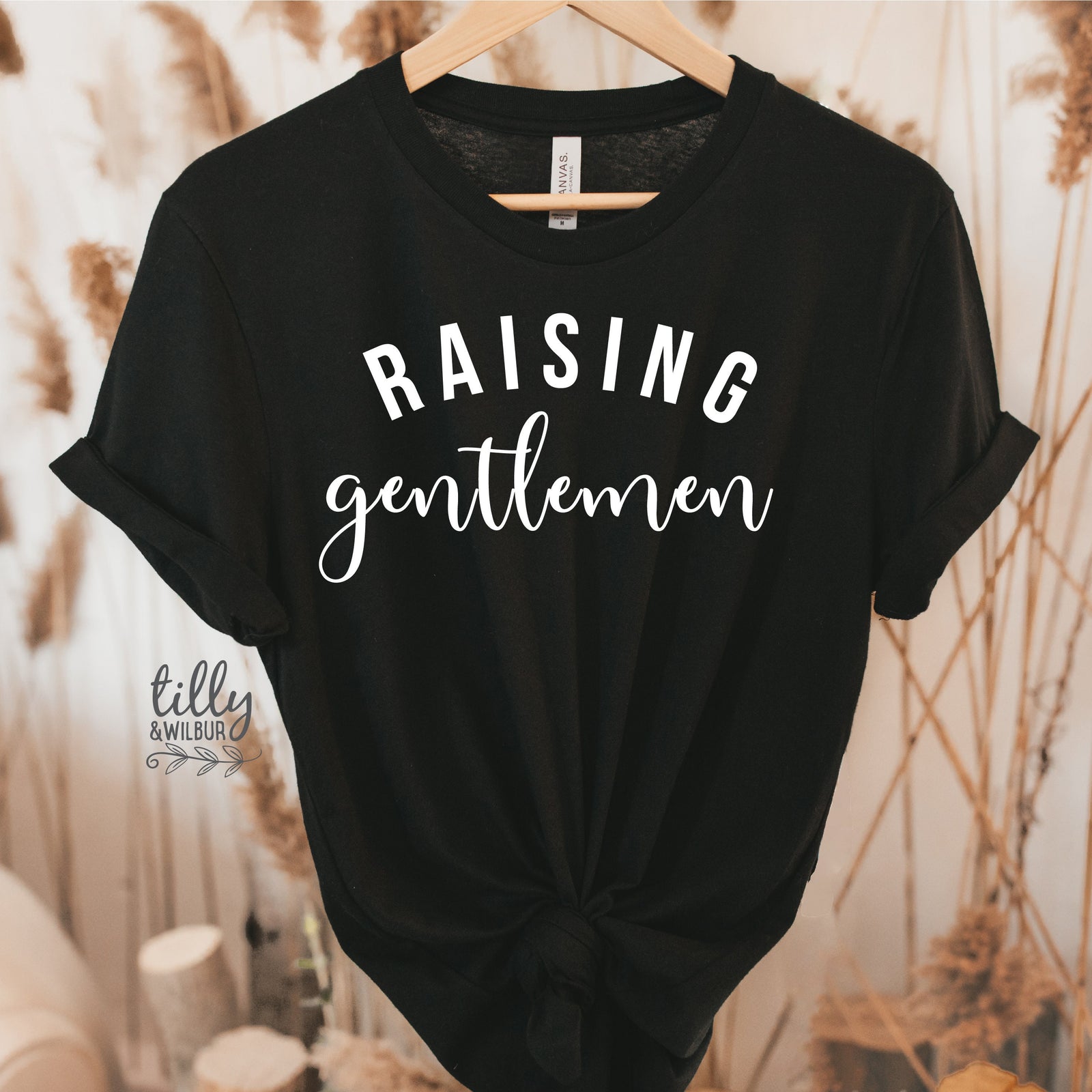 Raising Gentlemen T-Shirt, Mother's Day T-Shirt, Mother's Day Gift, Mum Of Boys, Mum Gift, Mum T-Shirt, Funny Mum T-Shirt, Raising A Little