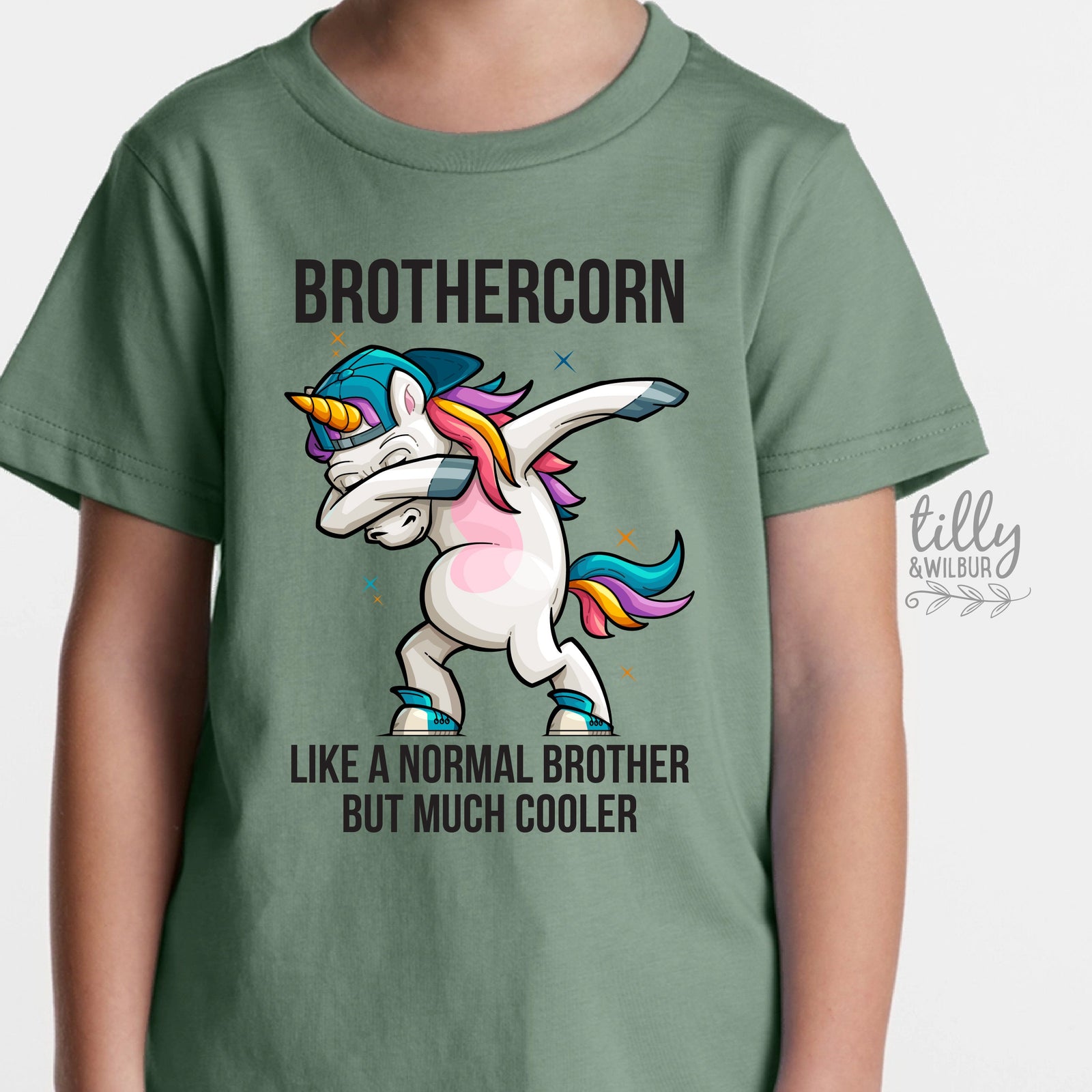 Brothercorn Like A Normal Brother But Much Cooler T-Shirt, Unicorn Brother T-Shirt, Funny Brother T-Shirt, Funny Brother Gift, Best Brother