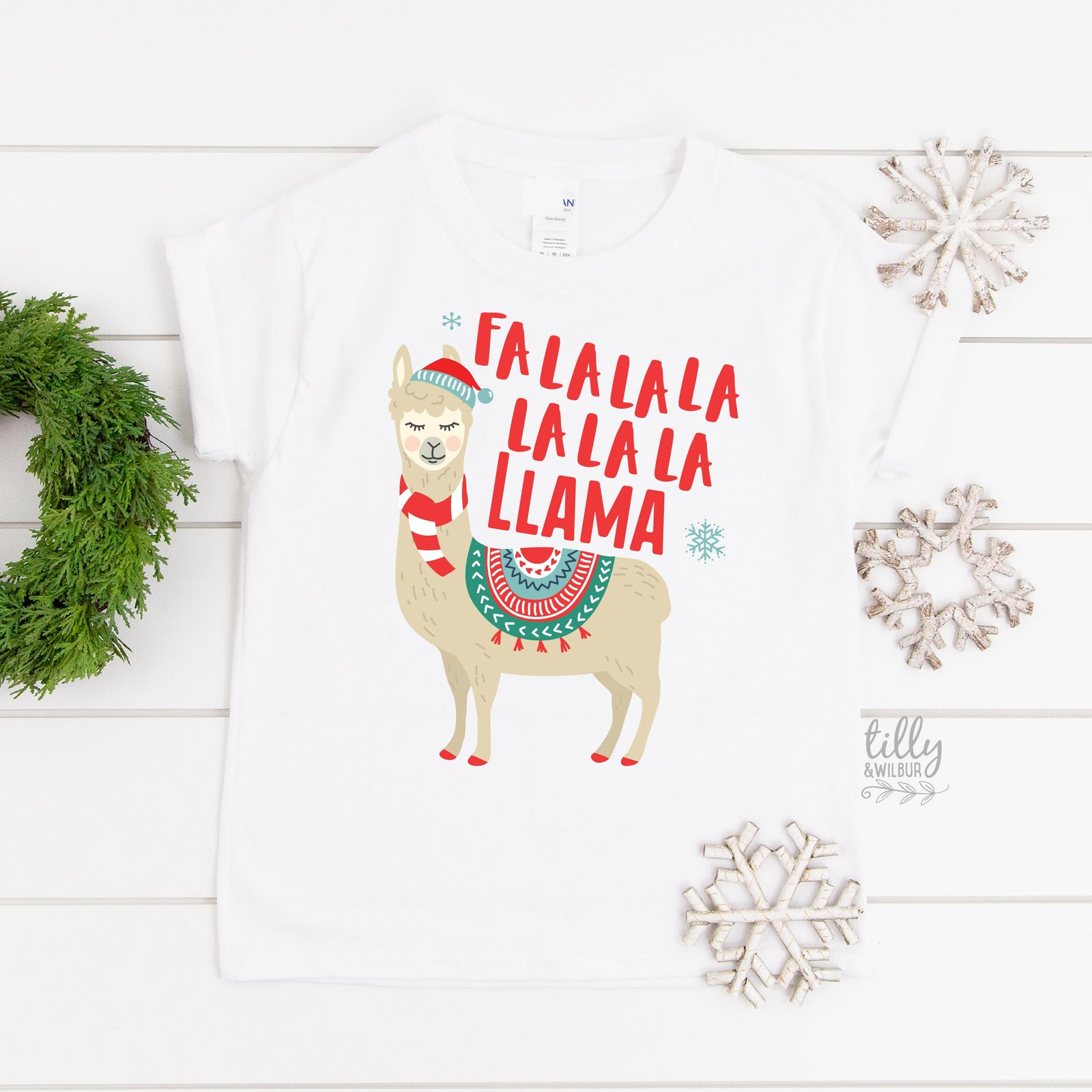 Fa La La La La La La Llama T-Shirt, Matching Family Christmas T-Shirts, Matching Christmas Shirts, Ugly Sweater Tees, Xmas Pajamas, Xmas Tee