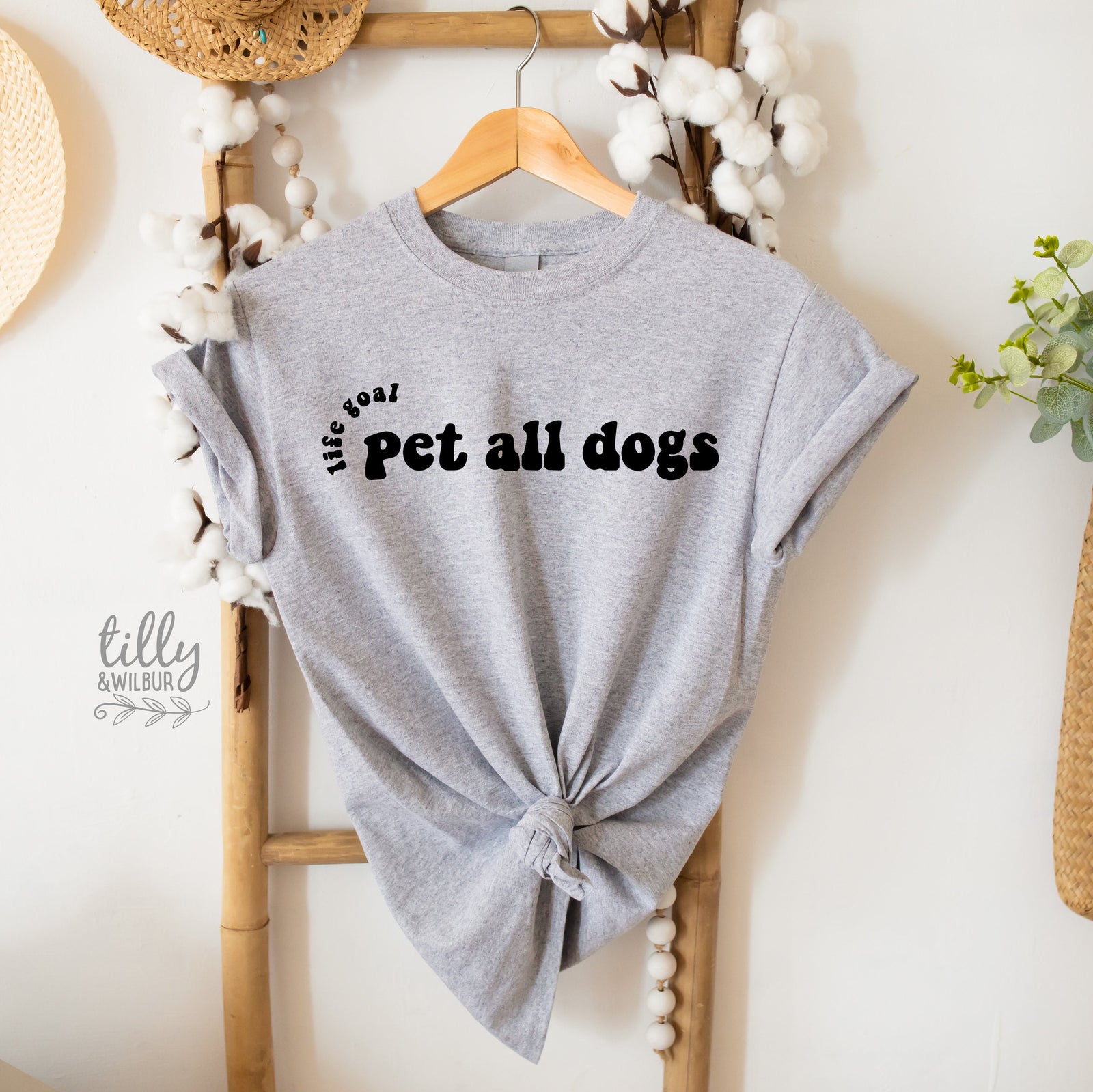Life Goal Must Pet All Dogs T-Shirt, I Love Dogs Women's T-Shirt, Funny T-Shirt, I Love Dogs T-Shirt, Funny Women's T-Shirt, Gift For Her