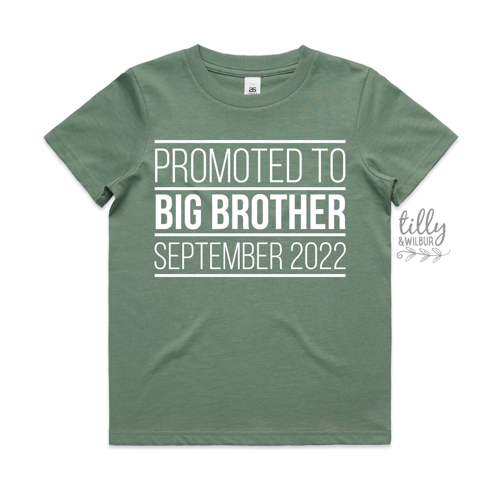 Promoted To Big Big Brother T-Shirt, I'm Going To Be A Big Brother T-Shirt, Personalised Pregnancy Announcement T-Shirt, Sibling T-Shirt