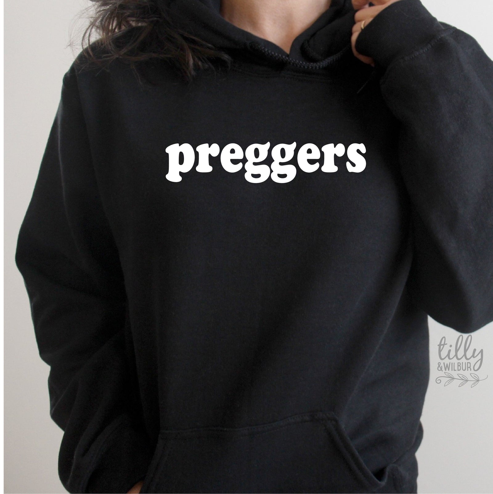 Preggers Hoodie, Pregnancy Announcement Jumper, Pregnancy Announcement T-Shirt, We're Having A Baby, Announcement Tee, I'm Pregnant T-Shirt