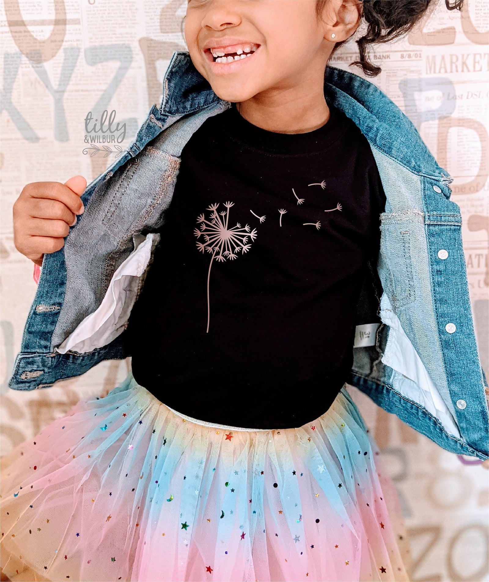 Dandelion T-Shirt, Dandelion Seeds T-Shirt, Dandelion Graphic Shirt, Girl's T-Shirt, Graphic Dandelion, Nature T-Shirt, Make A Wish T-Shirt