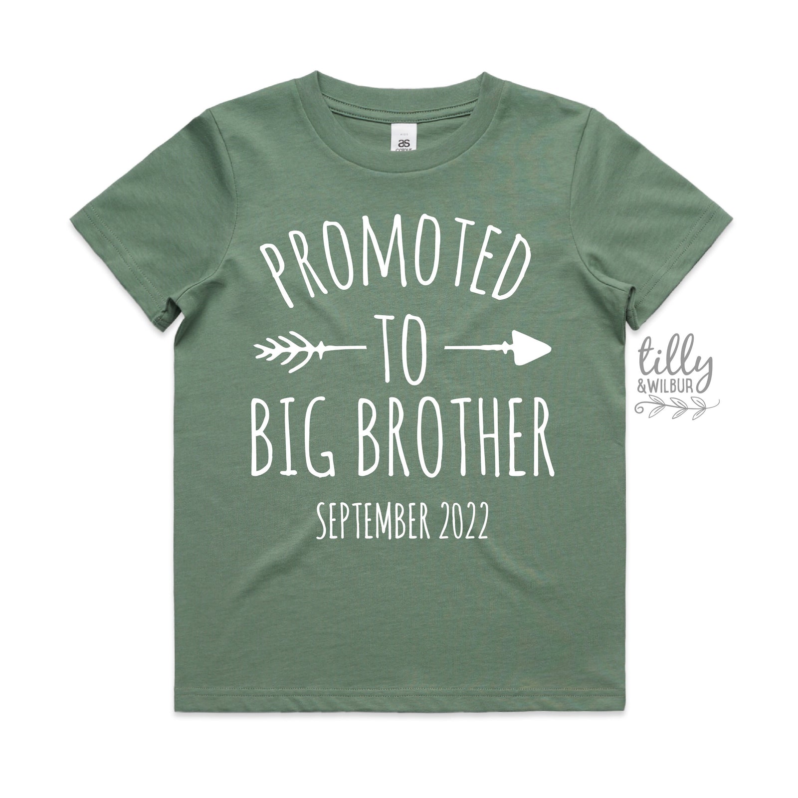 Promoted To Big Brother T-Shirt For Boys, Personalised Due Date, Big Brother Shirt, I'm Going To Be A Big Brother, Pregnancy Announcement