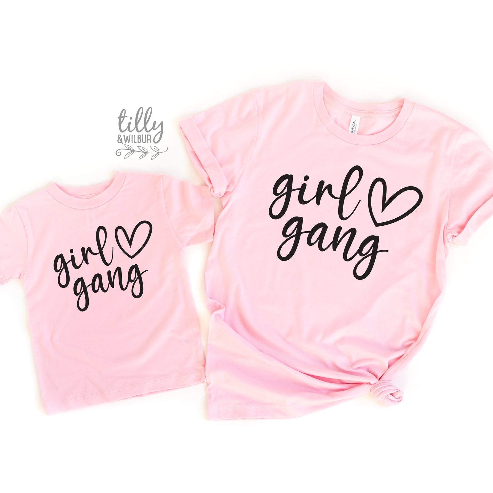 Girl Gang T-Shirts, Matching Mummy And Me T-Shirts, Mother And Daughter Shirts, Mother's Day Gifts, Mum of Girls Shirts, Girl Mum Gifts