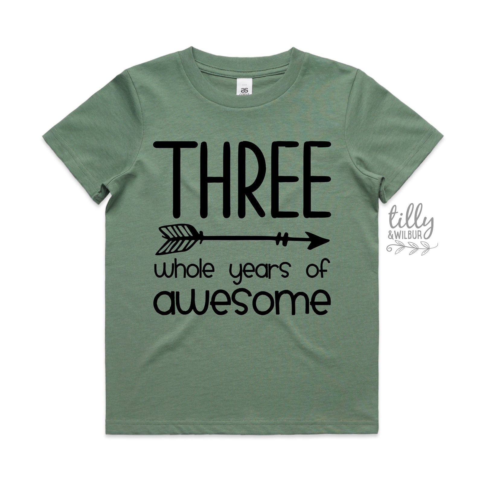 Three Whole Years Of Awesome Birthday T-Shirt, Boy's 3rd Birthday T-Shirt, Third Birthday Gift, 3rd Birthday Outfit, 3rd Birthday Boy Gift