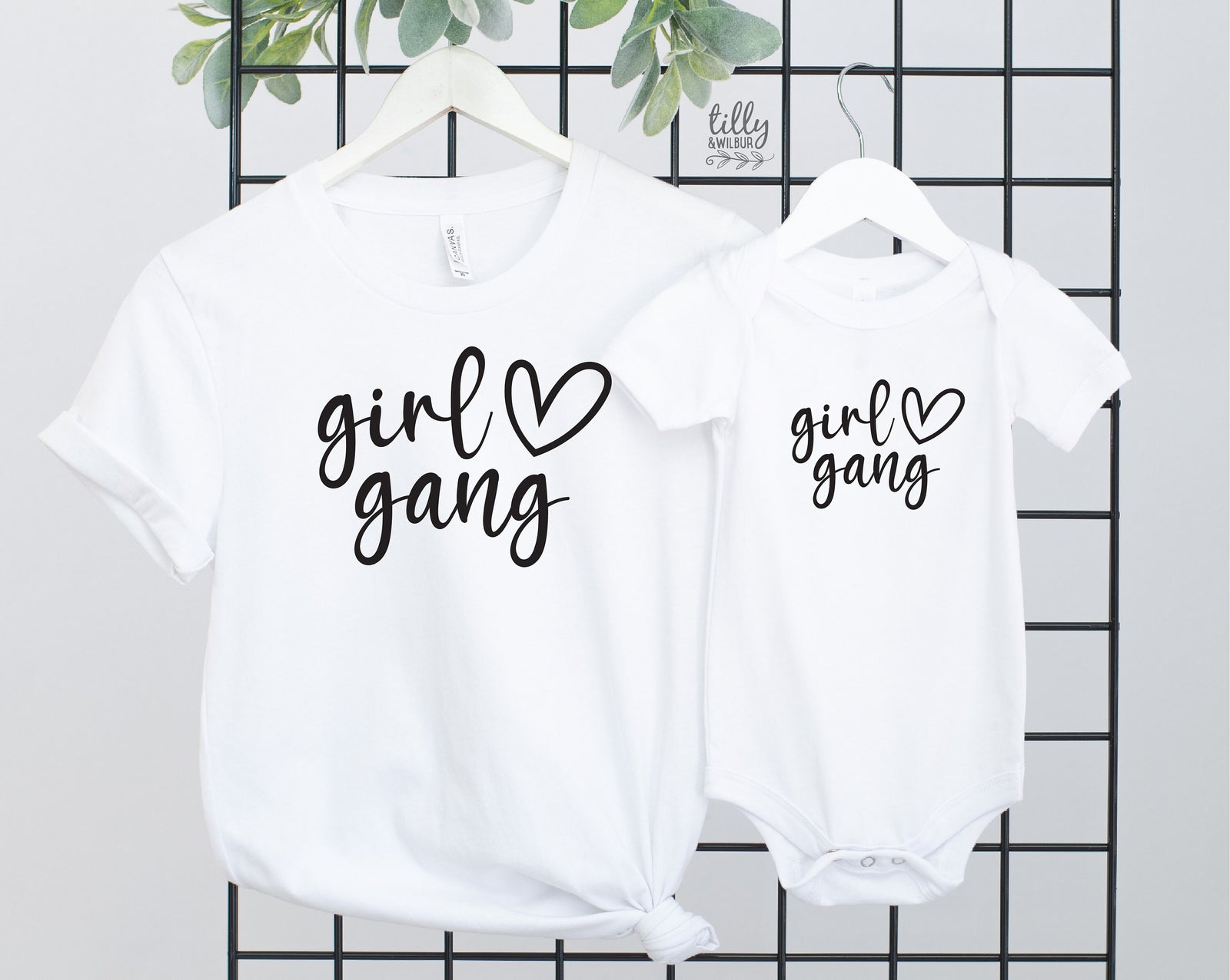 Girl Gang T-Shirts, Matching Mummy And Me T-Shirts, Mother And Daughter Shirts, Mother's Day Gifts, Mum of Girls Shirts, Girl Mum Gifts