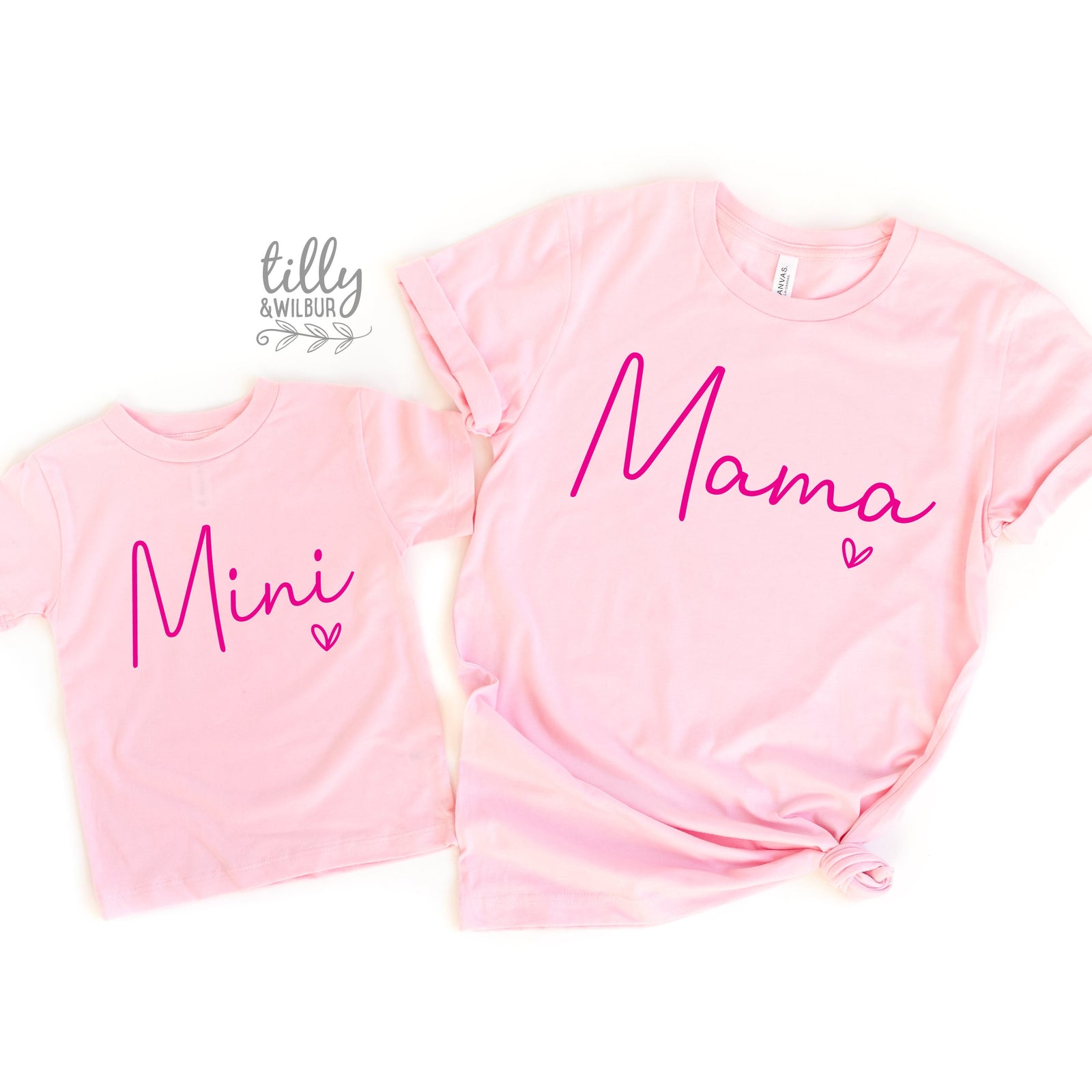 Mama & Me, Mama T-Shirt, Mini Bodysuit, Mama And Mama's Mini Matching Outfits, Our First Mother's Day, Mother Daughter, Mommy And Me Gift
