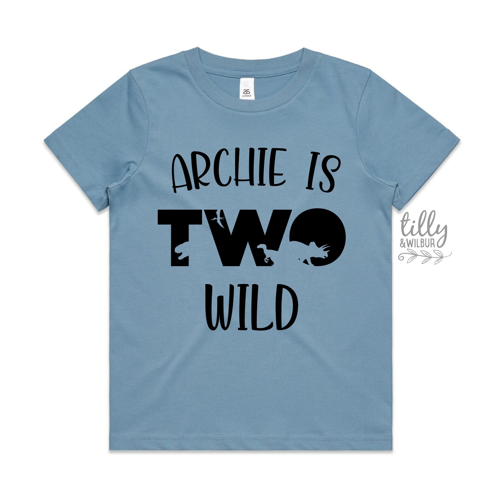 Two Wild Birthday T-Shirt, Two Wild Dinosaur T-Shirt, 2 Year Old Boy, Second Birthday Gift, 2nd Birthday Present, 2nd Birthday Outfit, Boy 2