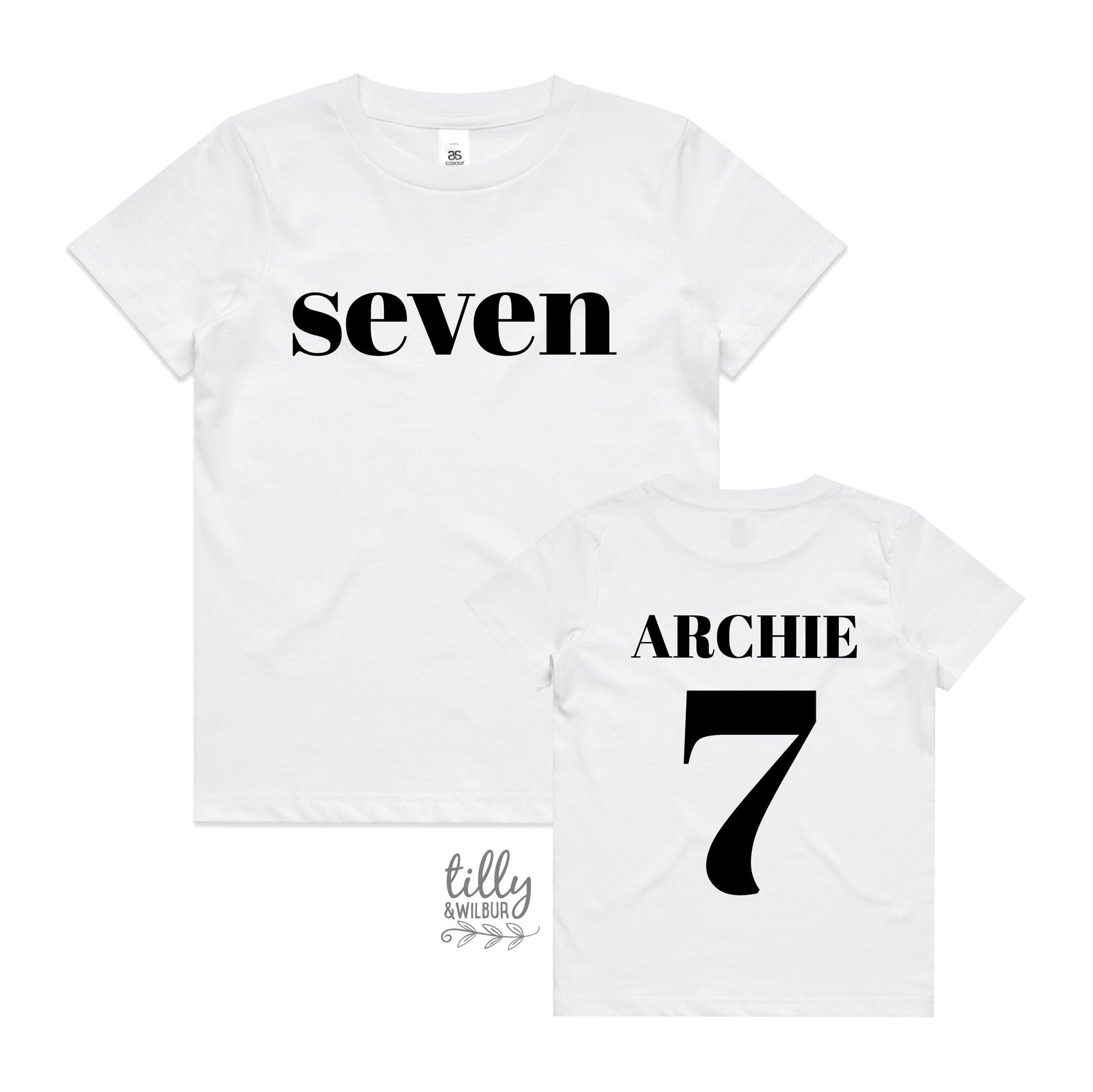 Seven T-Shirt, Seven Year Old Birthday T-Shirt, 7th Birthday Gift, Boy's 7th Birthday T-Shirt, I Am Seven, Birthday Boy, Happy 7th Birthday