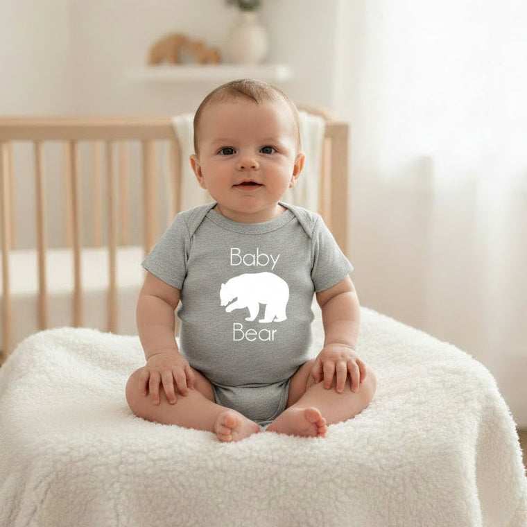 Baby Bear Bodysuit, Add To Matching Set For Growing Bub, Matching Mother's Day Bodysuit, Matching Father's Day Bodysuit, Matching Family