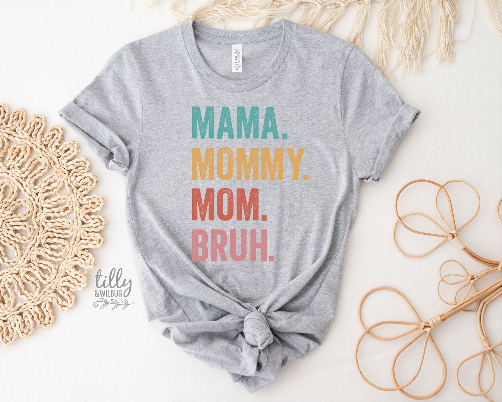 Mama Mommy Mom Bruh T-Shirt, Funny Mum T-Shirt, Navy Mother's Day T-Shirt, Motherhood Tee, Mothers Day Gift, Gift For Mom, Mama T-Shirt