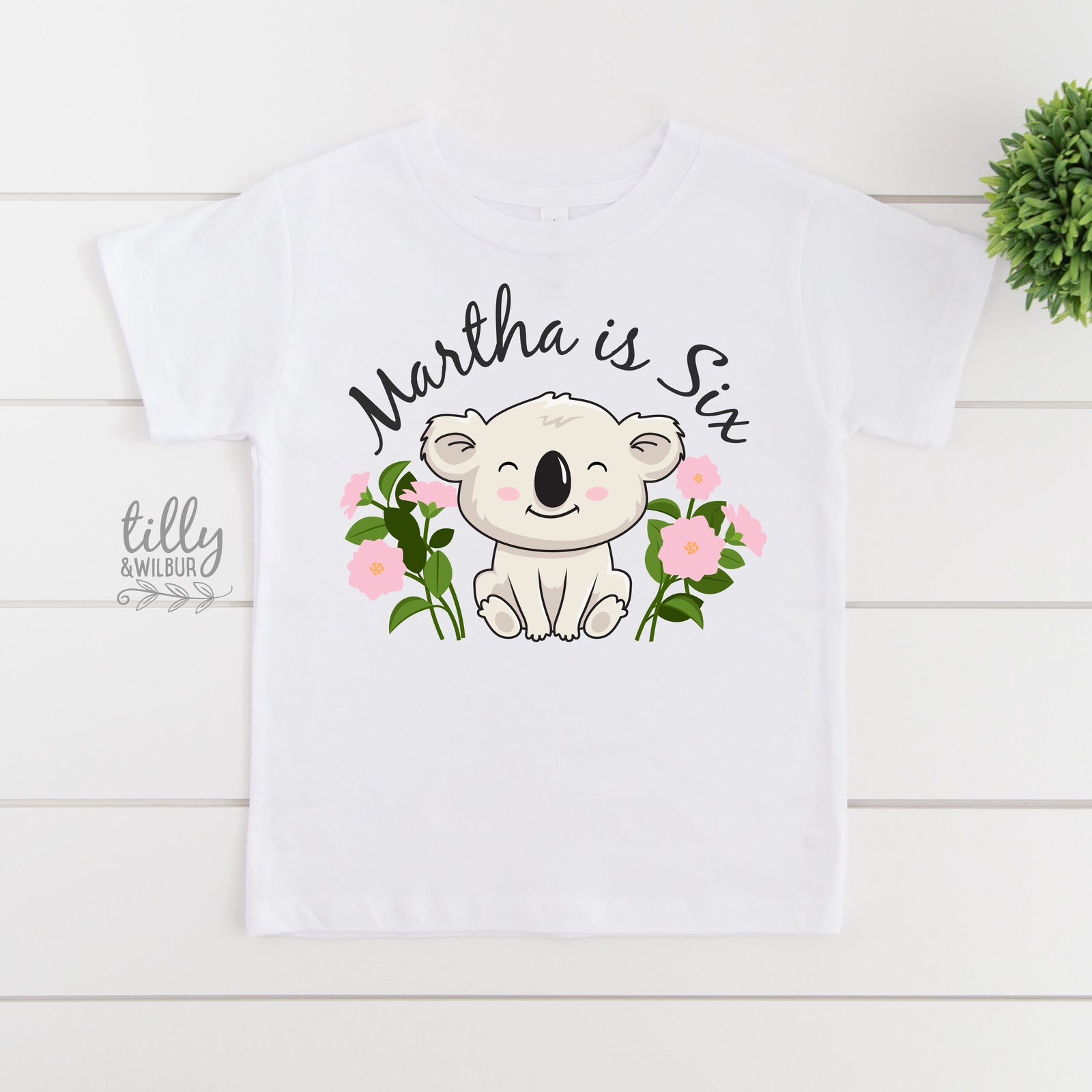 6th Birthday T-Shirt, Six Birthday T-Shirt, Koala Birthday T-Shirt, Personalised Girls Birthday, Girls Birthday Tee, Girls Birthday Party