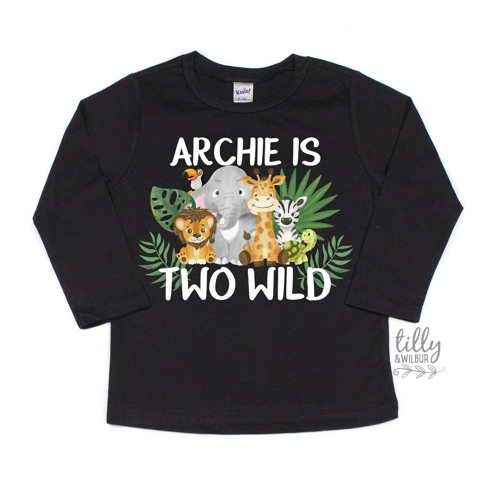 Personalised Birthday T-Shirt, Safari Animal 2nd Birthday T-Shirt, Custom Birthday T-Shirt, Safari Birthday, Jungle Animal Theme Birthday