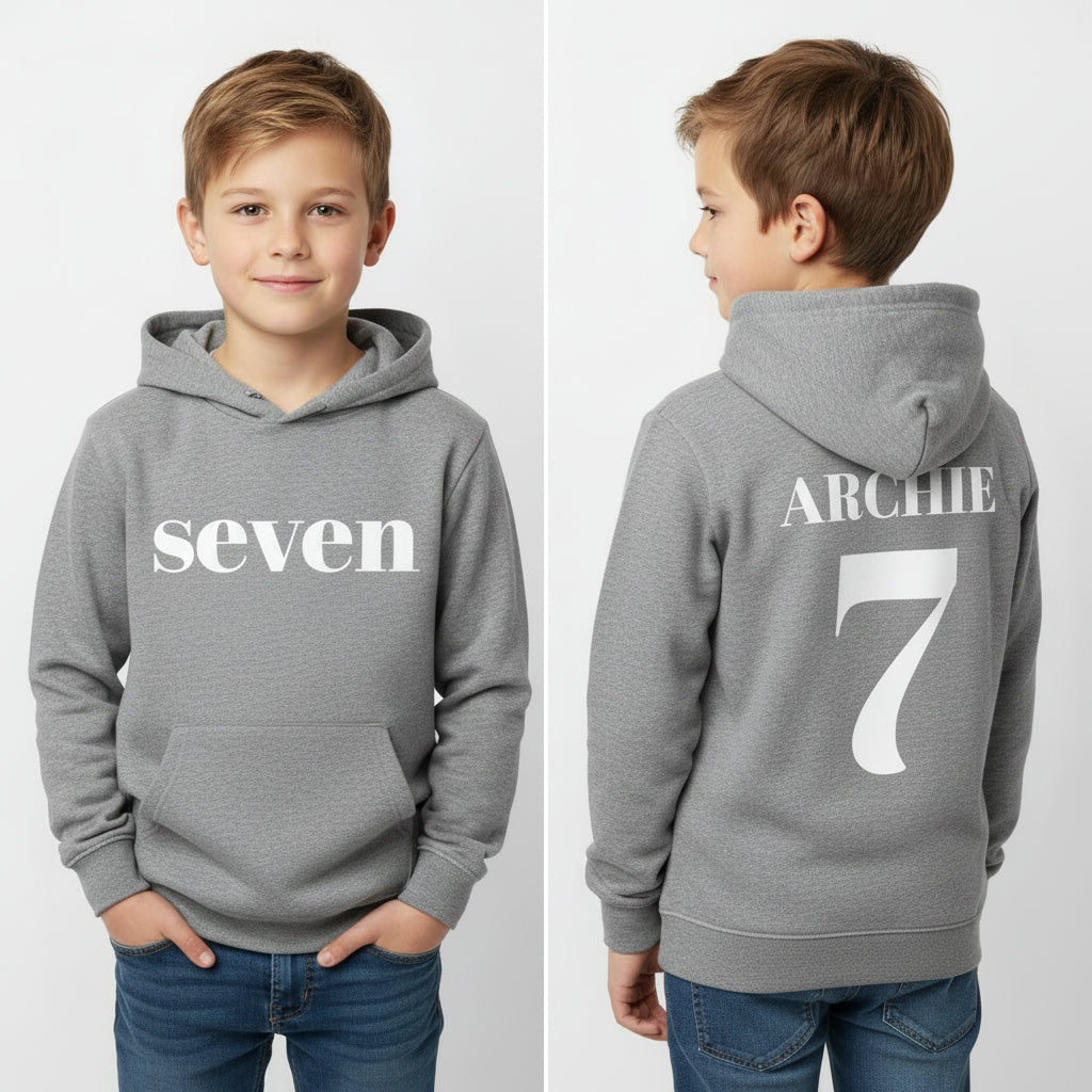 Seven T-Shirt, Seven Year Old Birthday T-Shirt, 7th Birthday Gift, Boy's 7th Birthday T-Shirt, I Am Seven, Birthday Boy, Happy 7th Birthday