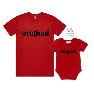 Original Sequel Father Son Matching Shirts, Matching Dad And Baby, Matching Dad And Kid, Father's Day Gift, Newborn Gift, New Dad, Remix