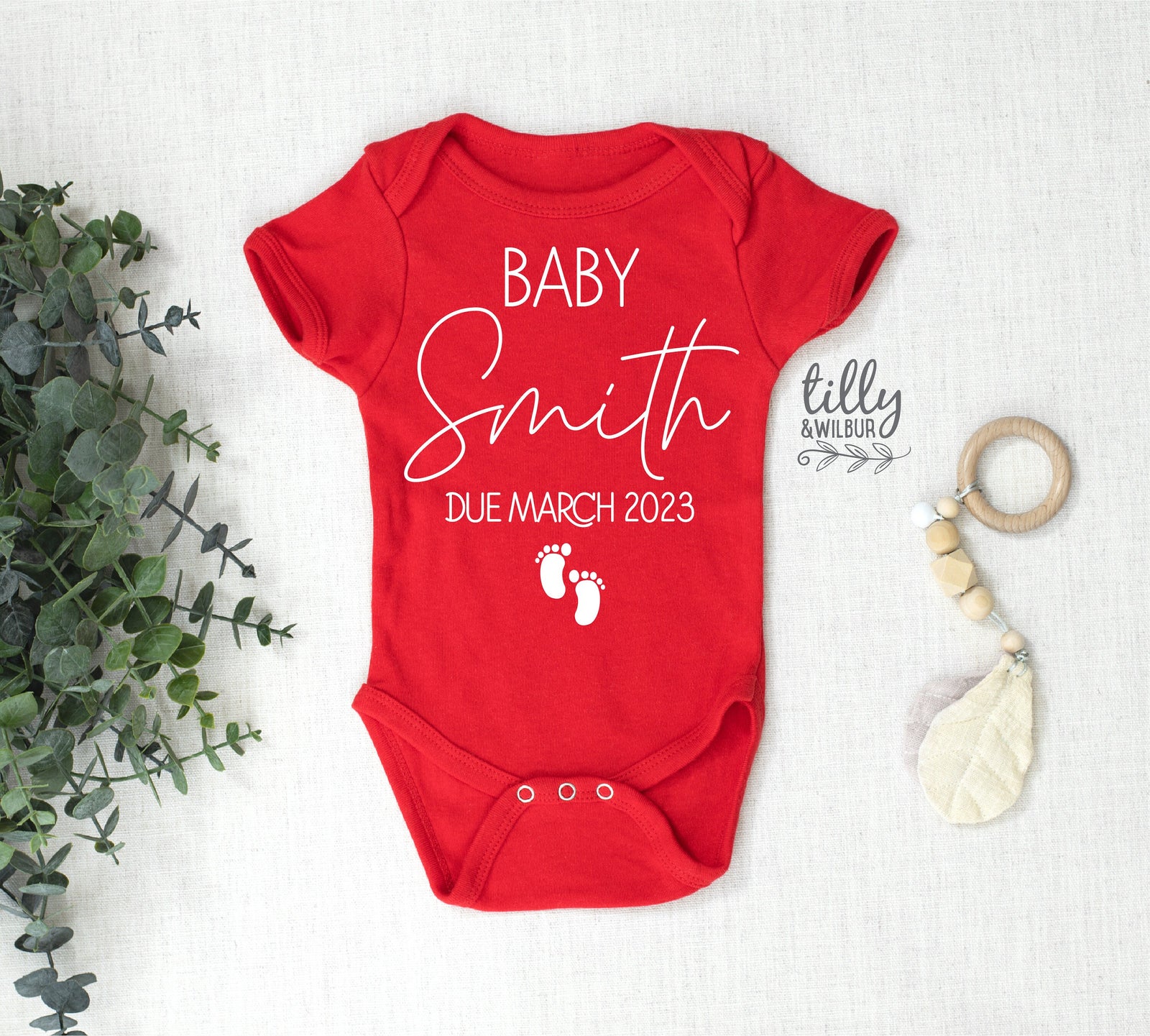Pregnancy Announcement Baby Bodysuit, Baby Announcement Bodysuit, Custom Baby Romper, Custom Baby Bodysuit, Personalised Reveal Outfit