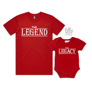 The Legend The Legacy Father Son Daddy Daughter Matching Shirts, Matching Dad And Baby, Father's Day Gift, Newborn Gift, New Dad T-Shirt