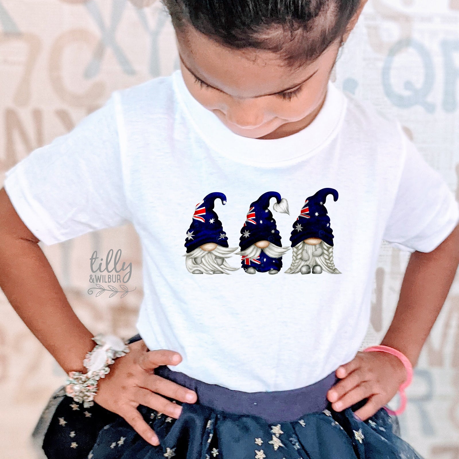 Australian Gnome T-Shirt, Australia Day T-Shirt, Australian Flag, Somebody In Australia Loves Me, Australiana Gift, Aussie Overseas Gift