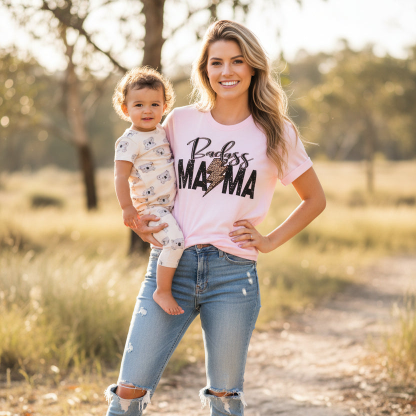 badass mama shirt lightning bolt leopard print design pink t shirt australia
badass mama graphic tee bold typography mothers day gift shirt flat lay
funny mum shirt badass mama lightning bolt graphic womens apparel australia
mothers day shirt badass mama design t shirt sweatshirt hoodie design